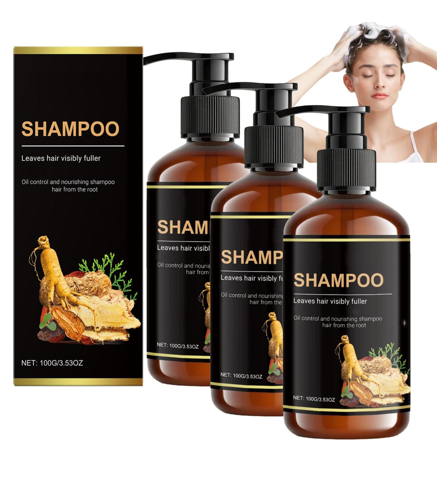 Shampooing Polygonum Multiflorum & Gingembre - Anti-s chage Et Anti-casse Contr le Du S bum Et Antipelliculaire Shampooing Hydratant Au Gingembre Nourrit Les Cheveux En Profondeur (3pcs) - Buy Online on GoSupps.com