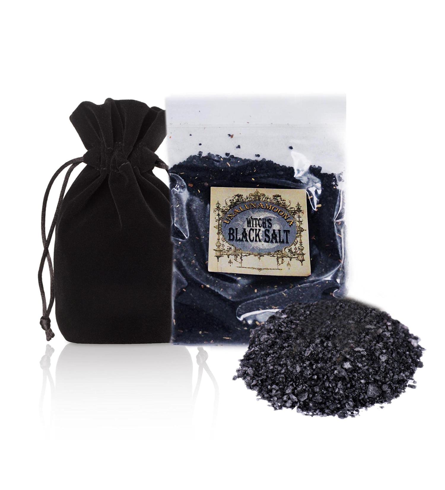UnaLunaMoona Black Salt Refill - Wicca Protection & Empath Shielding | Witchcraft Supplies - Buy Online on GoSupps.com