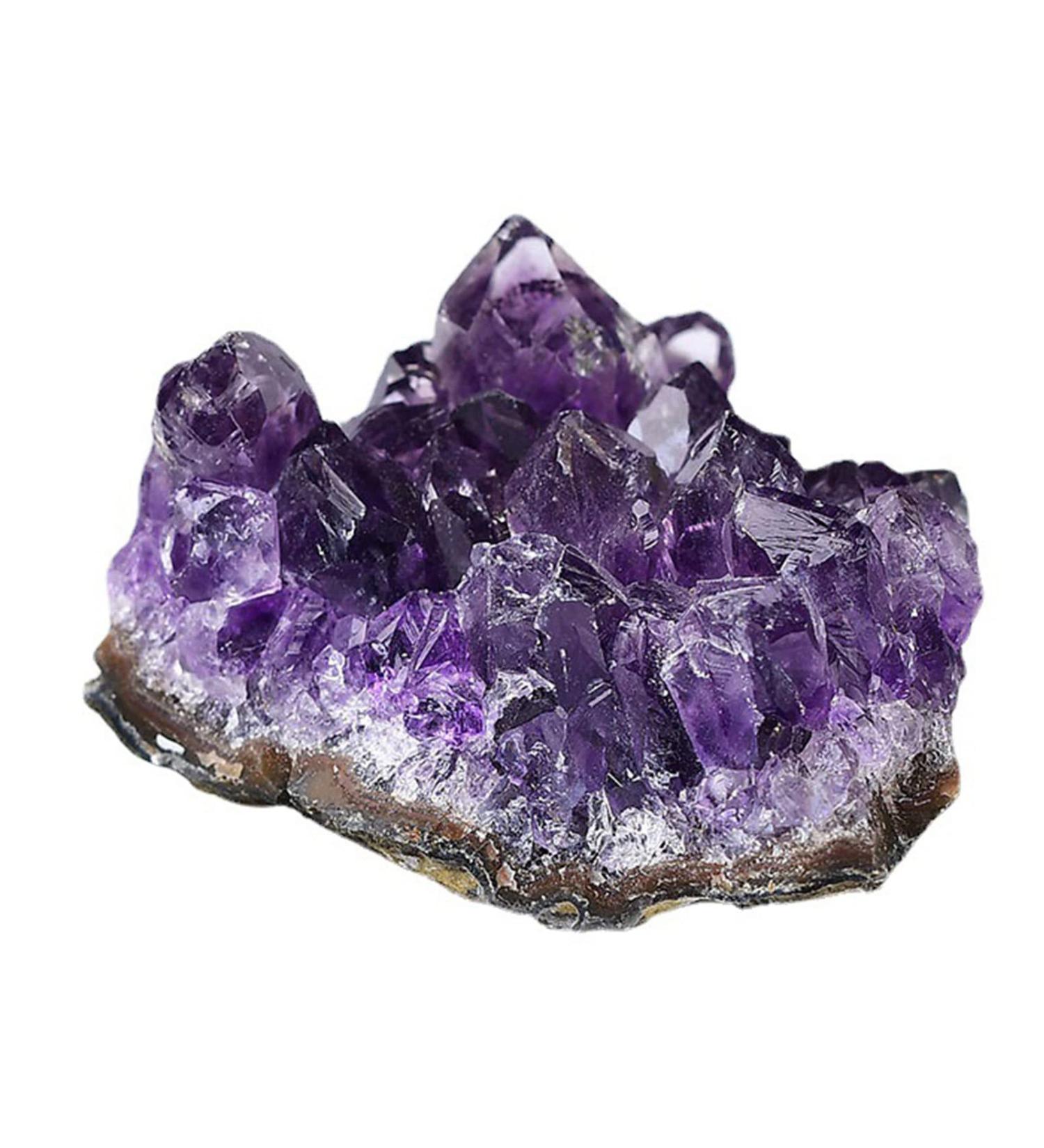 Natural Amethyst Crystal Clusters Stone Crystal Cluster Uruguay Raw Geode Quartz Reiki Gemstone Specimen Figurine for Home Decor approx200-250g (Size : Approx200-250g) - Buy Online on GoSupps.com