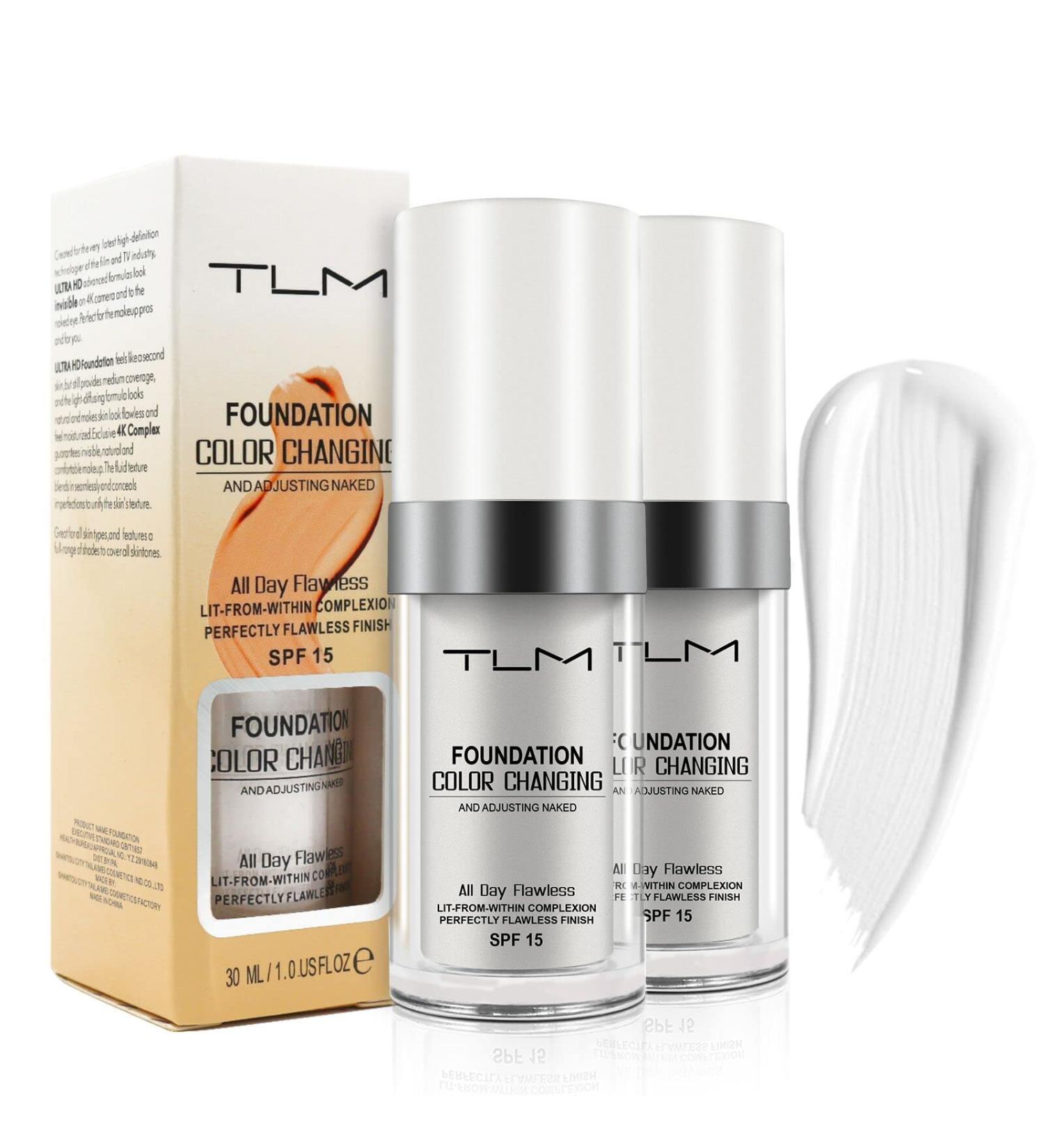 2 Pack TLM Color Changing Foundation Liquid Makeup with Sunscreen - 30ml - Buy Online on GoSupps.com