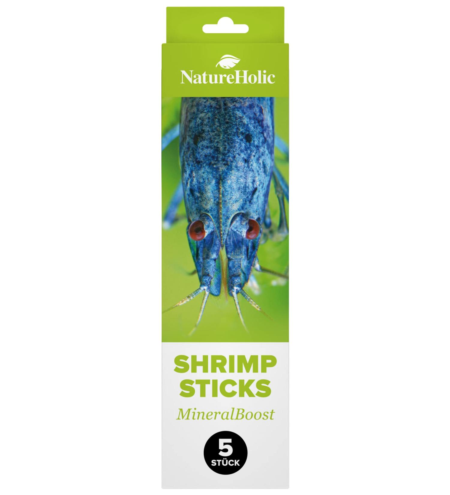 NatureHolic - MineralBoost Shrimp Lollipops I Supplement for invertebrates I Balanced mineral intake I for special feeding times I Made in Germany I 5 Lollies - Buy Online on GoSupps.com