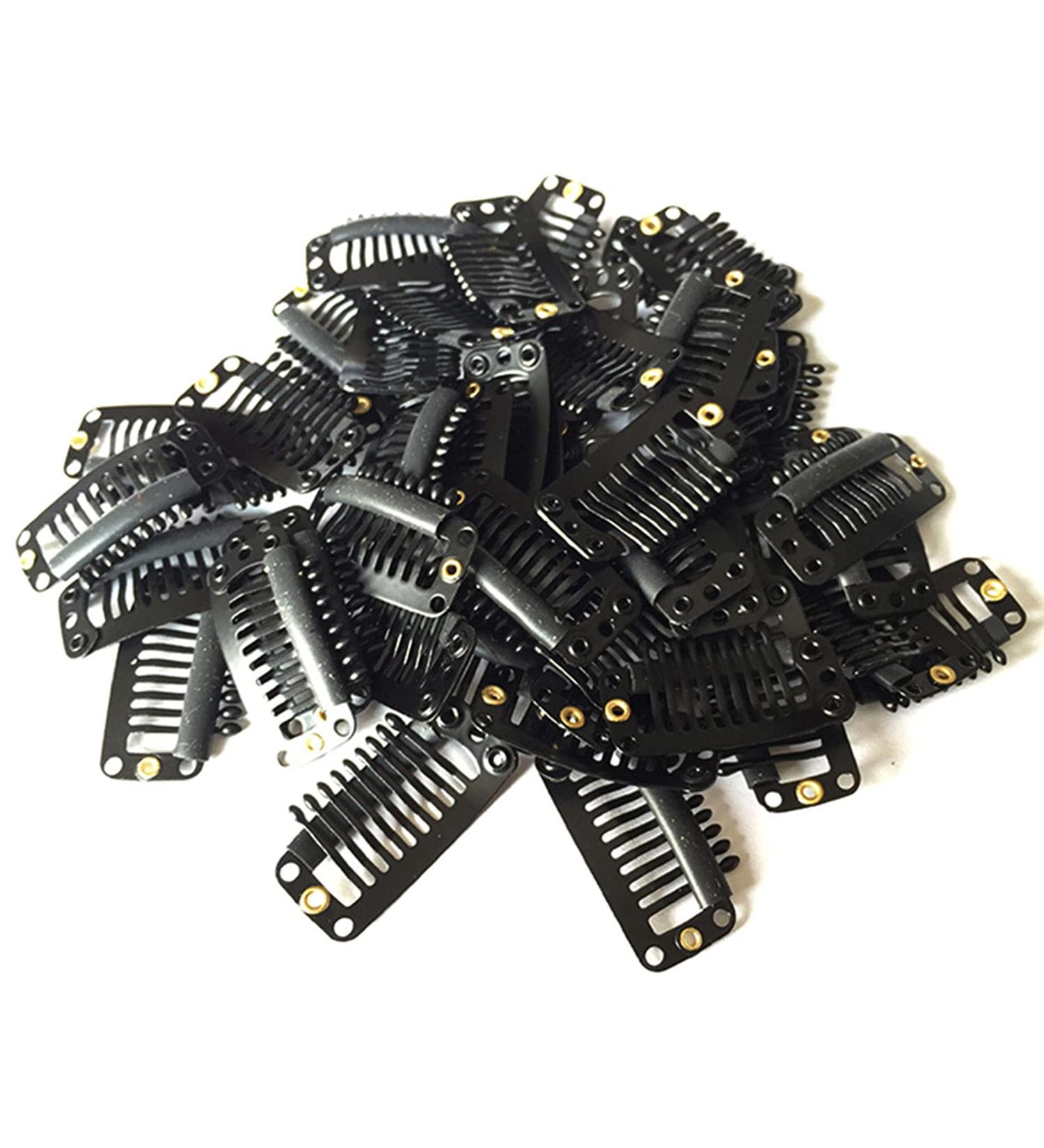 30 PCS Black Wig Clips - 9-Teeth Snap Clips for Women's Wigs & Hair Extensions - Buy Online on GoSupps.com
