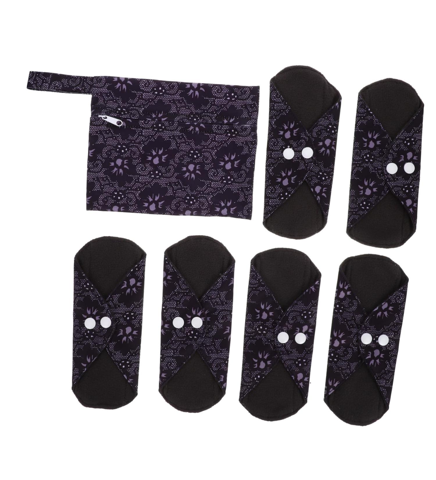 Gleavi Women s Washable Menstruation Pads Set | Reusable Bamboo Carbon Period Pad | Size 3 with Slip Inlays Eco-Friendly & Portable - Buy Online on GoSupps.com