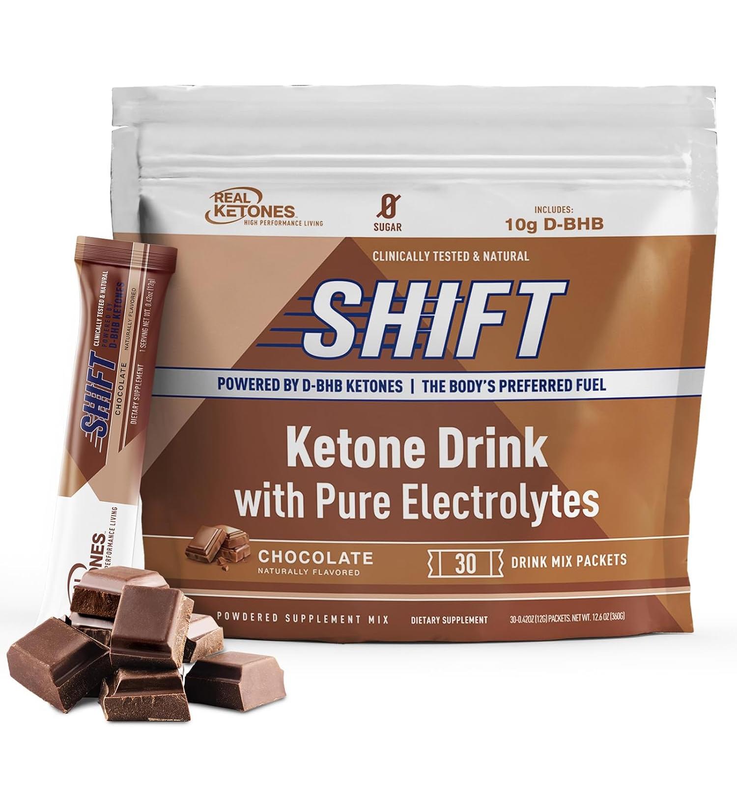 Real Ketones Exogenous Keto BHB Drink Mix with Electrolytes - Chocolate Flavor (30 Packets) - Buy Online on GoSupps.com