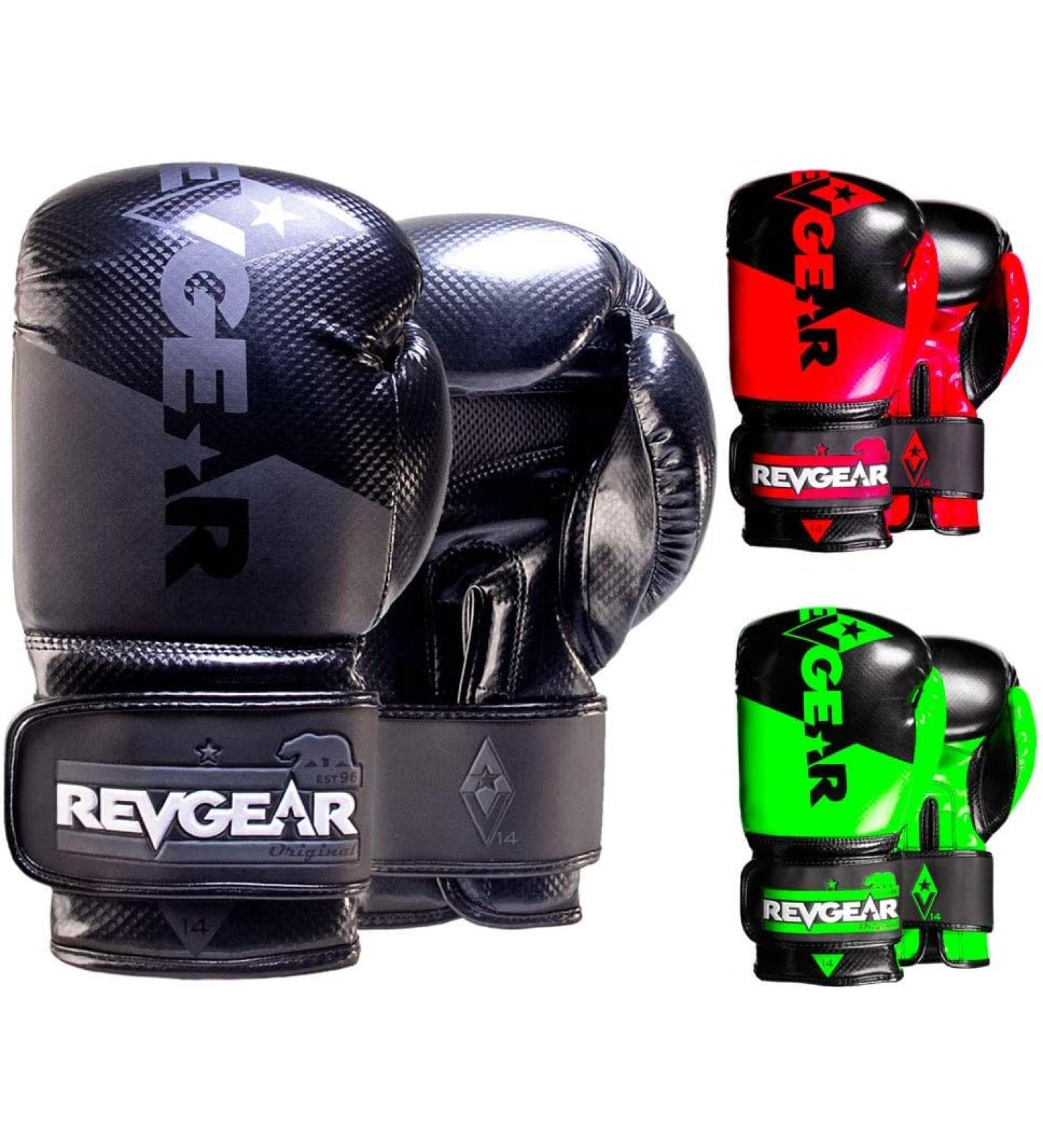 Revgear Pinnacle Boxing Glove - Comfortable & Stylish 14 Oz. Black - Buy Online on GoSupps.com