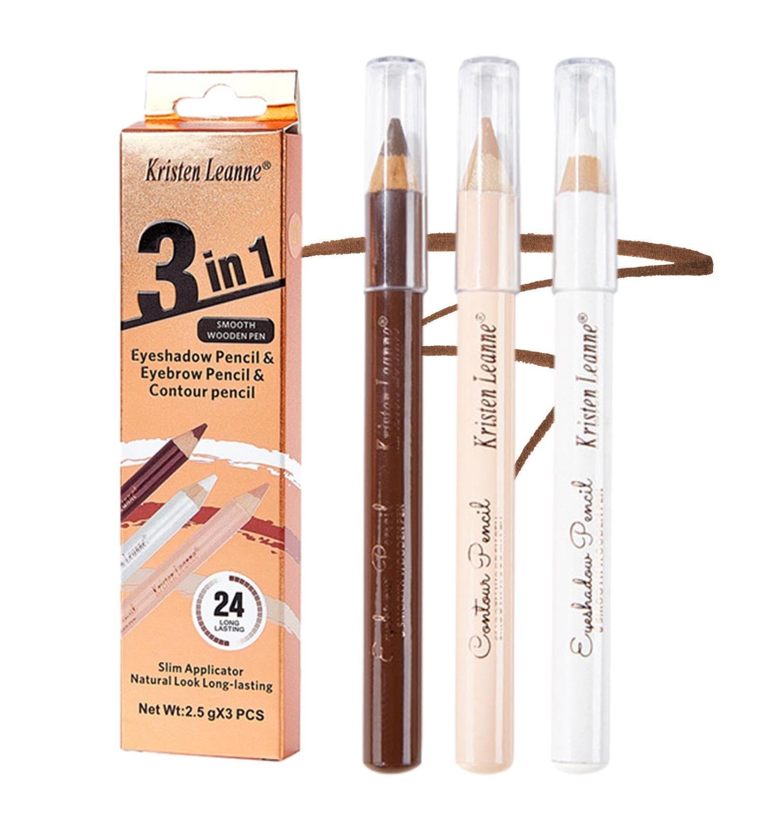 Eyebrow Concealer Pencil | Eyeliner Pencil Long-Lasting Brow Tint Silkworm Set | Eye Makeup Concealing Pencils for Shopping Dating Business Trips Vacation Pochy 1# - Buy Online on GoSupps.com