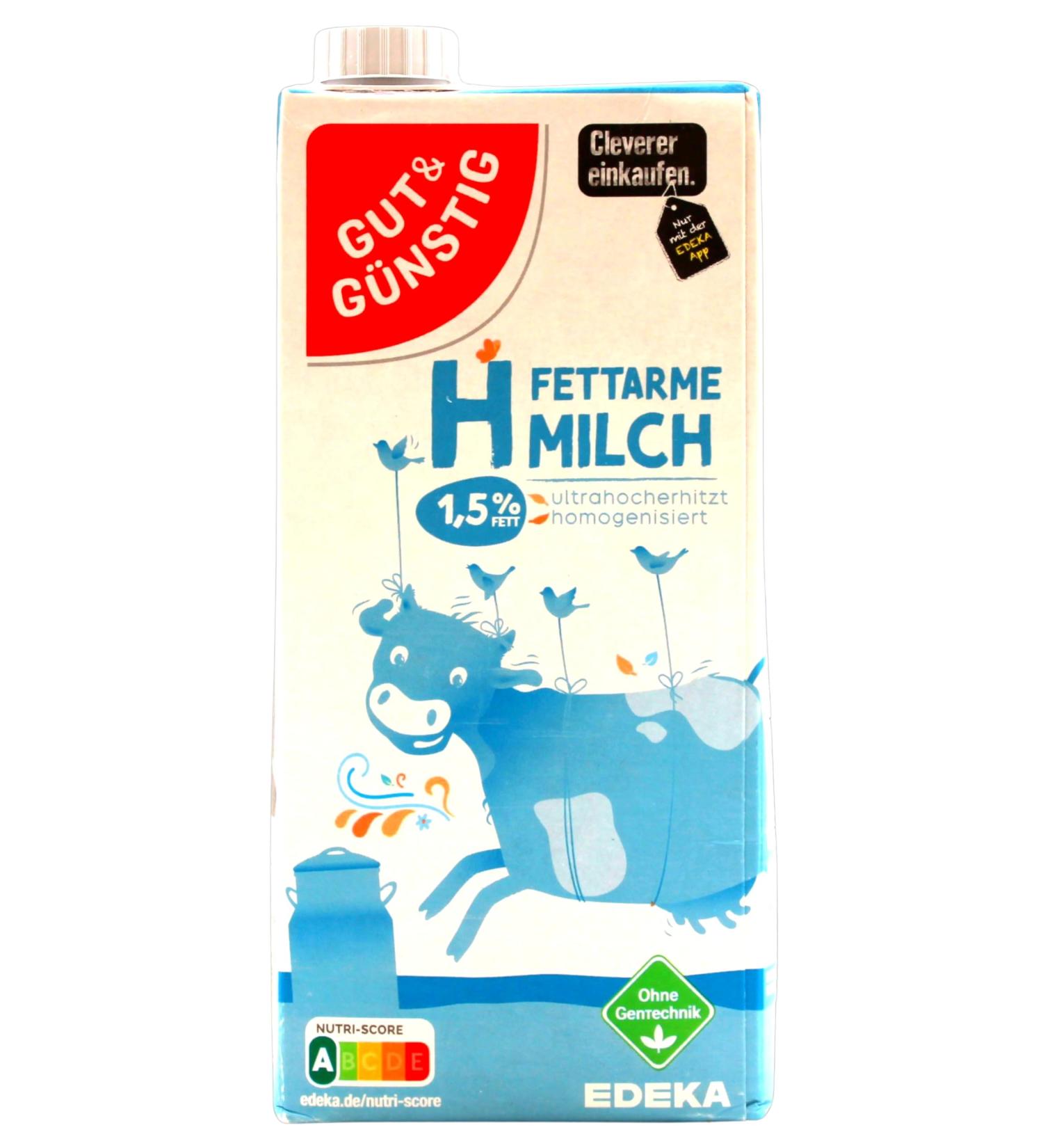 Buy Good & Cheap UHT Milk 1.5% - Pack of 12 (12 x 1L) | International Shipping Available - Buy Online on GoSupps.com