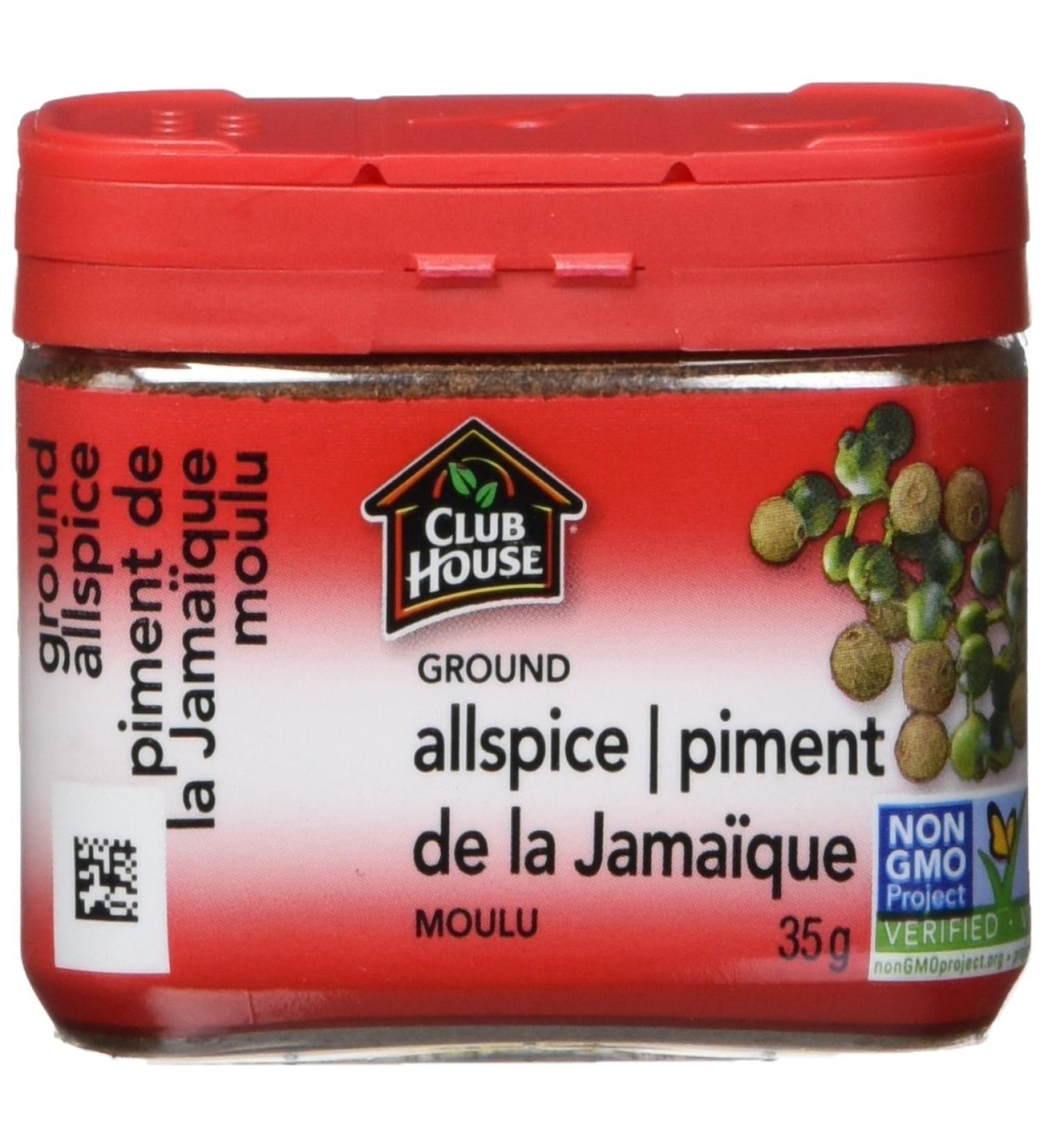 Club House Quality Natural Herbs & Spices Ground Allspice | piment Plastic Can 35g 35 g (Pack of 1) - Buy Online on GoSupps.com