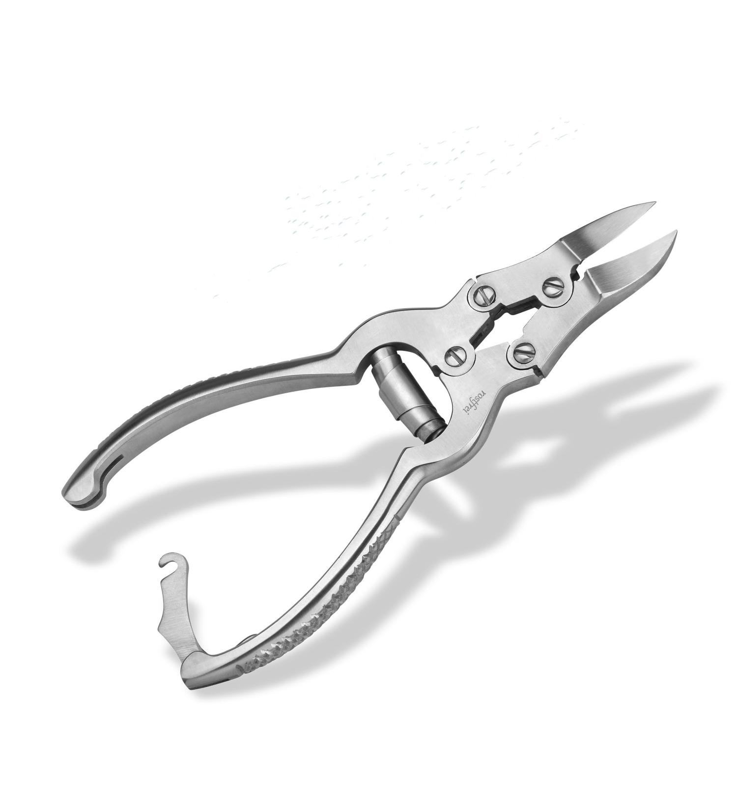 Shehadeh - Foot Nail Clippers with Double Gear - Curved Edge - Stainless Steel - for Strong Toenails - Large - Buy Online on GoSupps.com