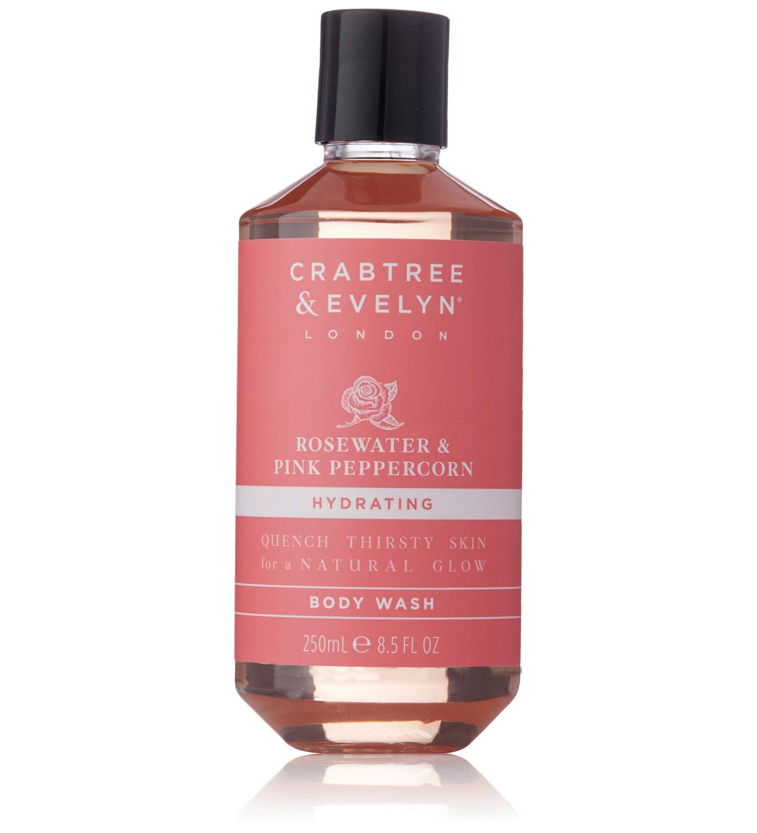 Crabtree & Evelyn Rosewater & Pink Peppercorn Body Wash 8.5 Fl oz