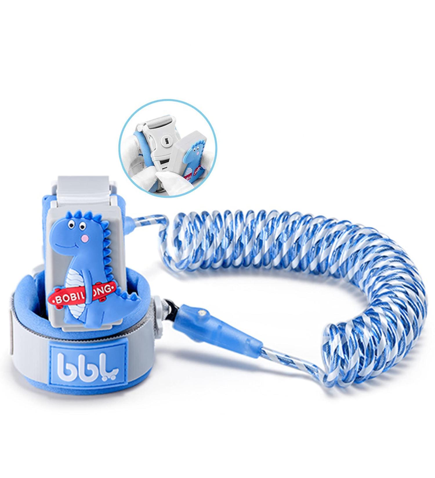 WSZCML Anti Lost Wrist Link with Key Lock | Reflective Toddler Safety Harness Rope Leash - Blue (2M/6.56 ft) - Buy Online on GoSupps.com