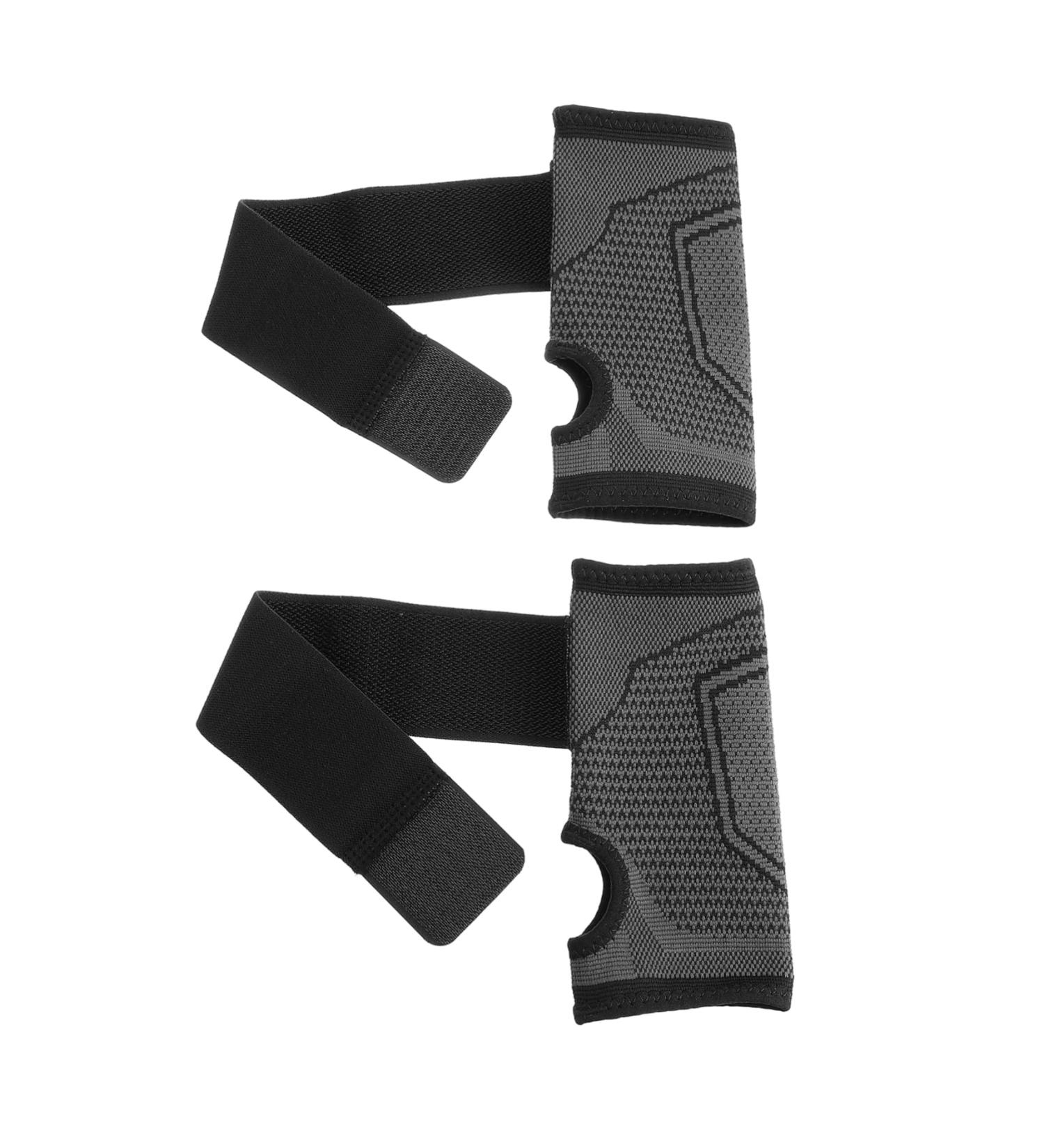 FRCOLOR 2pcs Sports Compression Wristbands for Carpal Tunnel | Breathable Cotton Support Braces & Thumb Splints | Fitness Gear & Protection - Buy Online on GoSupps.com