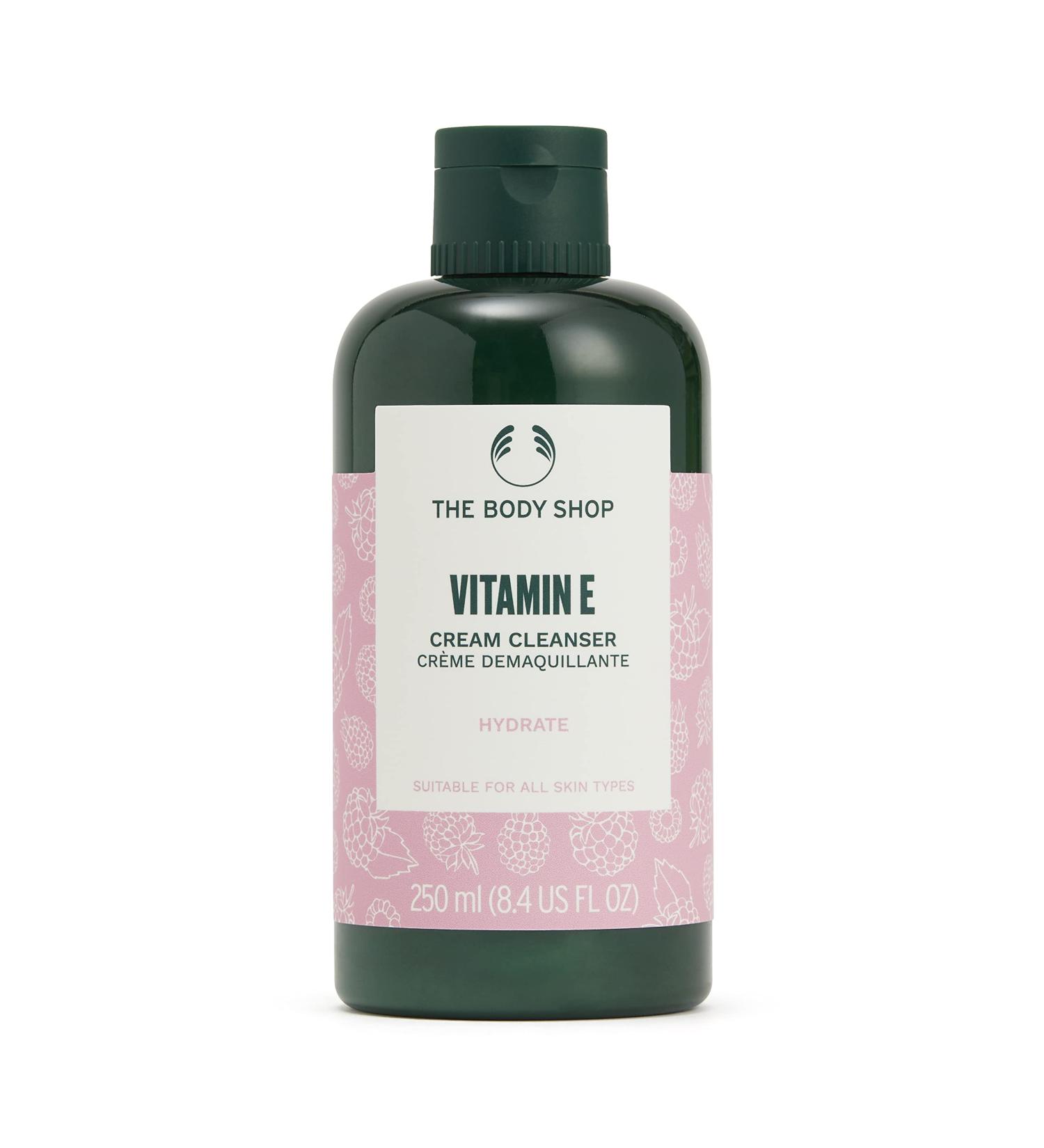 The Body Shop Vitamin E Cream Cleanser - 8.4 Fl Oz | All Skin Types | Vegan Friendly - Buy Online on GoSupps.com