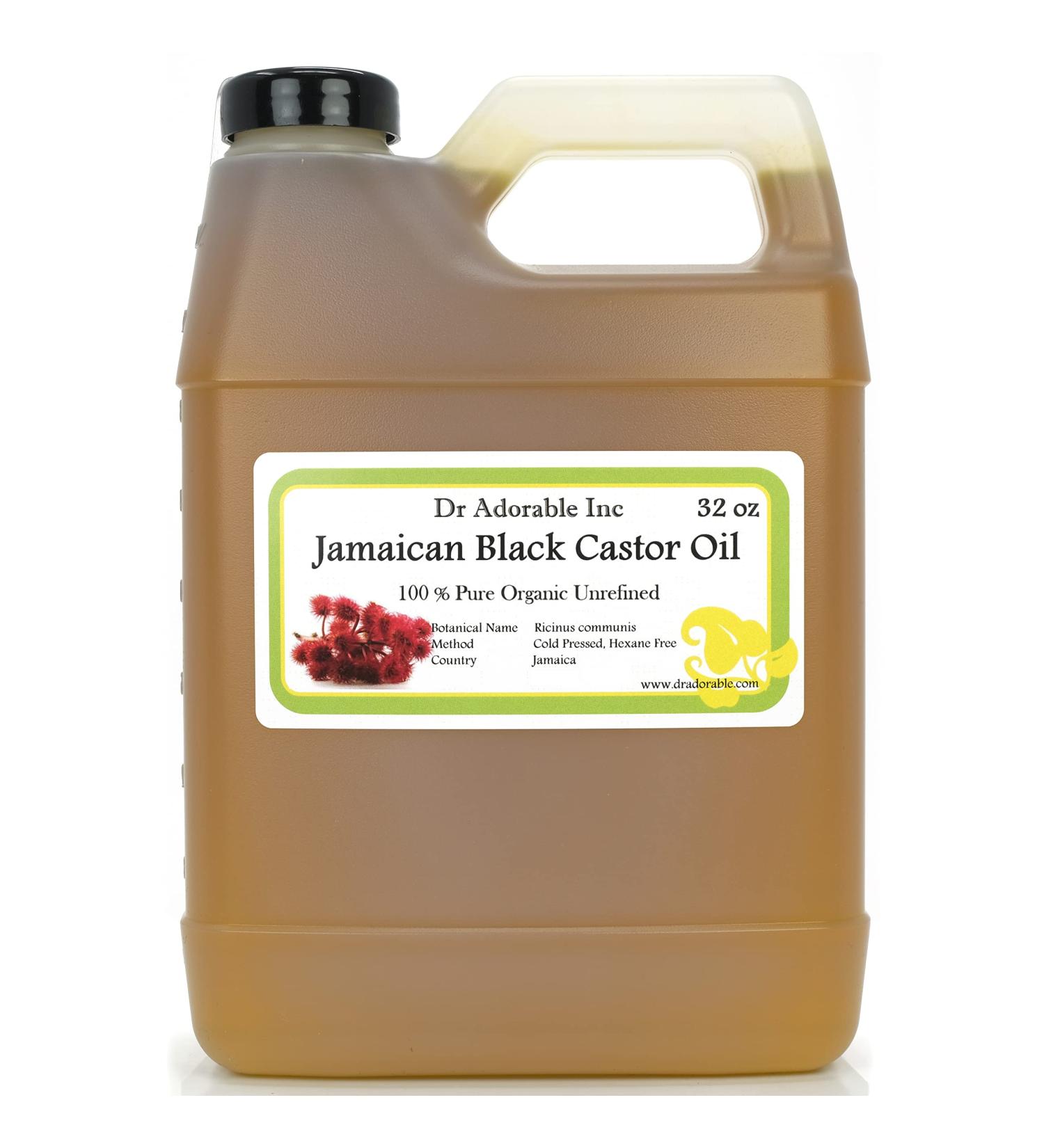 Dr Adorable Jamaican Black Castor Oil 32 oz - Pure Organic Hair Growth & Strengthening Solution | International Shipping Available - Buy Online on GoSupps.com