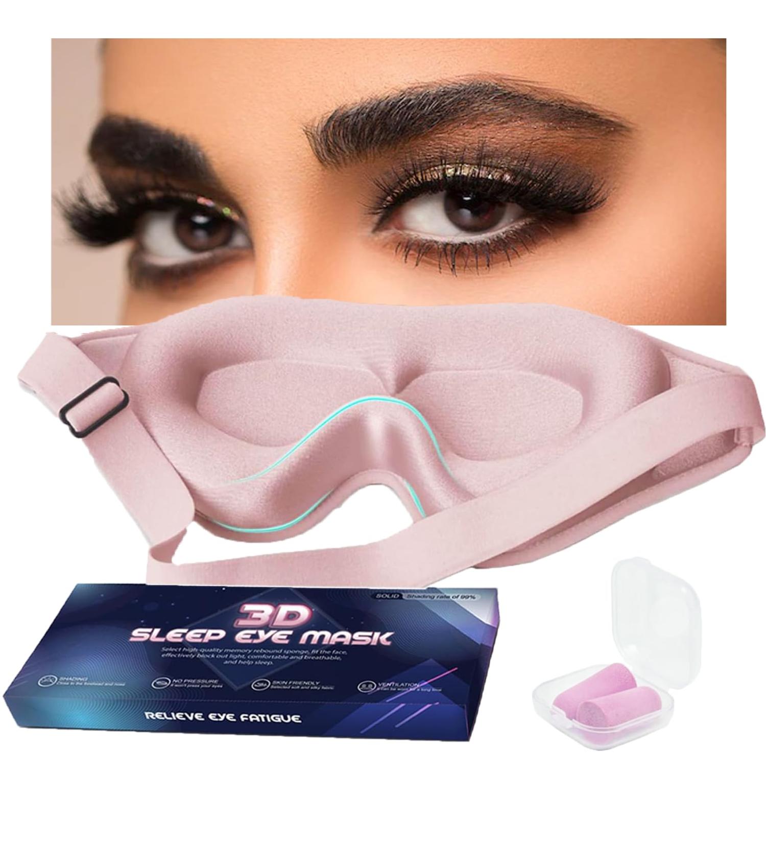 3D Contoured Eye Mask for Lash Extensions - Comfortable Sleeping Mask for Travel & Meditation - Buy Online on GoSupps.com