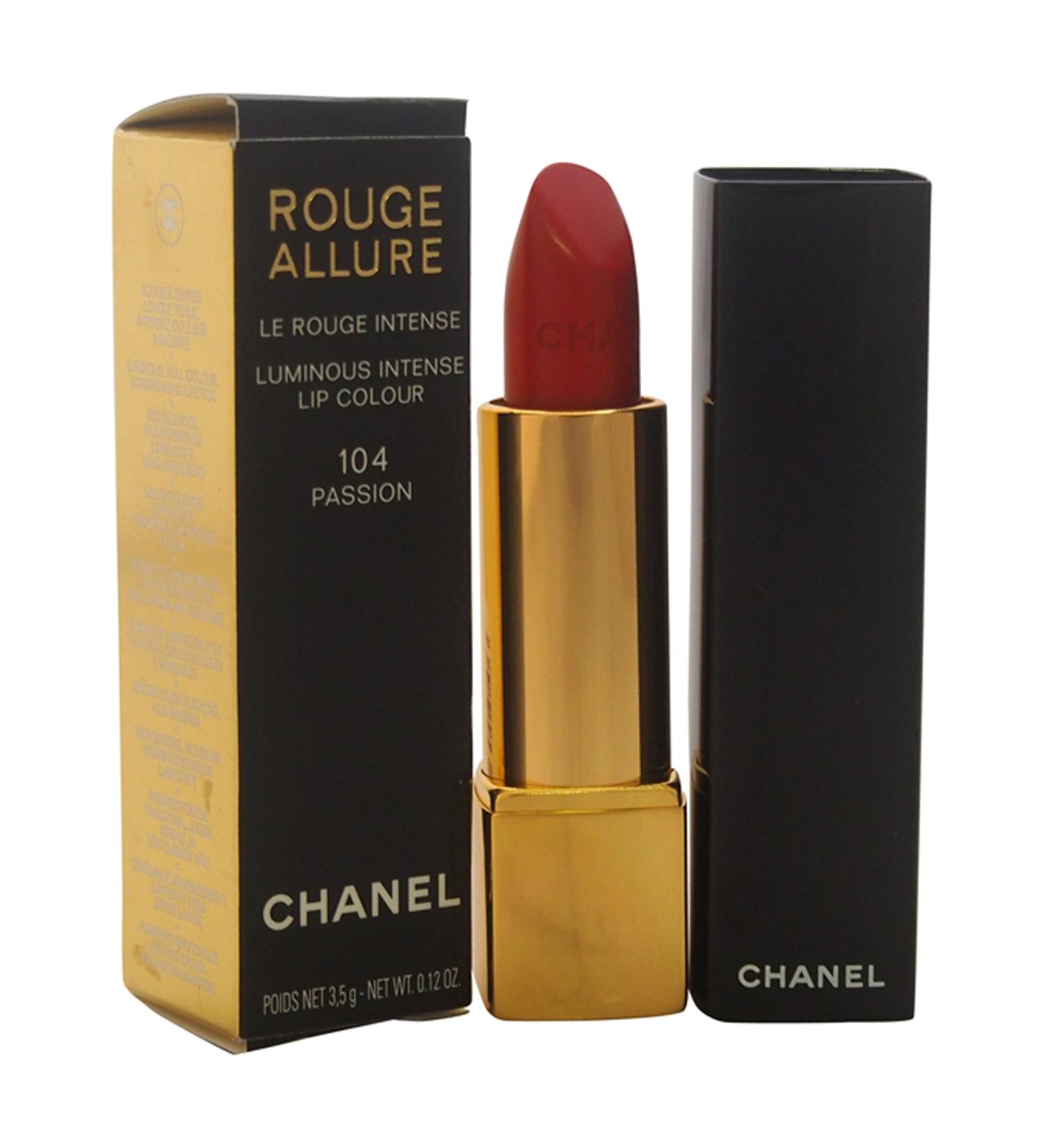 Chanel Rouge Allure Luminous Intense Lip Colour 104 Passion 0.12 Ounce # 104 Passion 0.12 Ounce