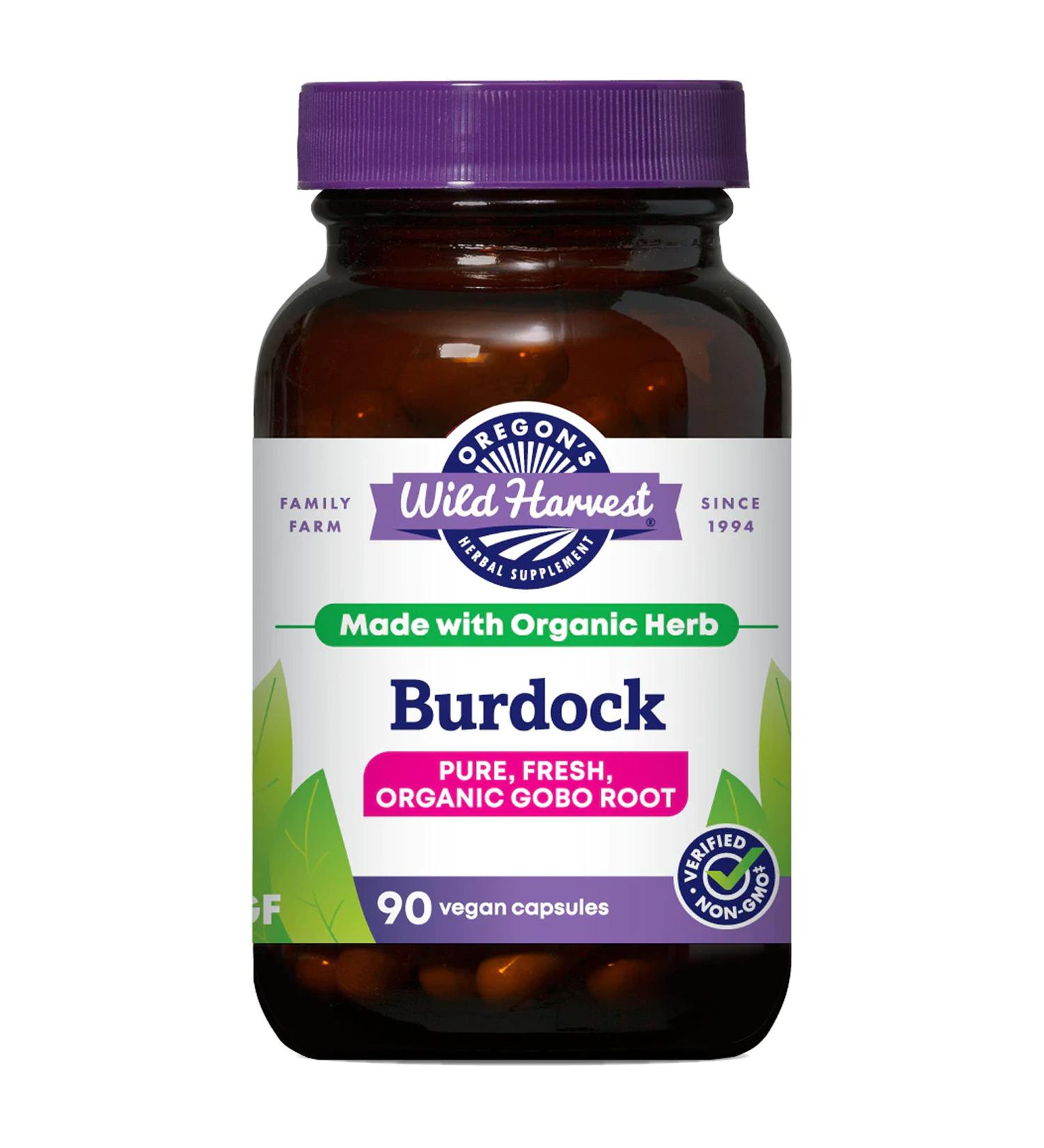Oregon's Wild Harvest Burdock Root - 90 Capsules for Natural Health - Buy Online on GoSupps.com