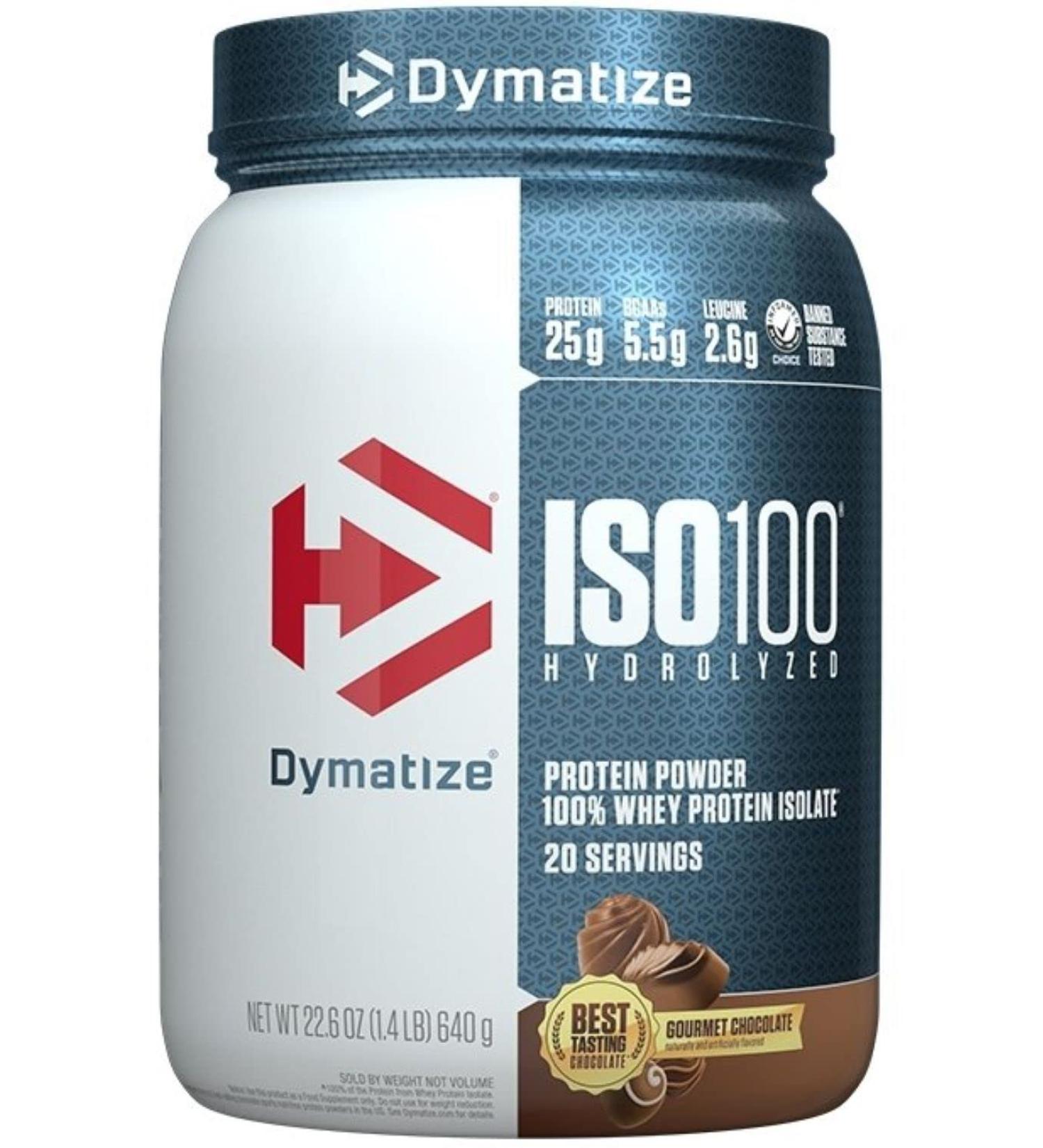 ISO 100 Whey Protein Isolate | Hydrolyzed & Whey Protein Isolates | Ultra-Fast Absorbing Protein | 25g Protein 5.5g BCAAs 2.6g Leucine | 20 Servings 1.4LB (Gourmet Chocolate) Gourmet Chocolate 1.4LB - Buy Online on GoSupps.com