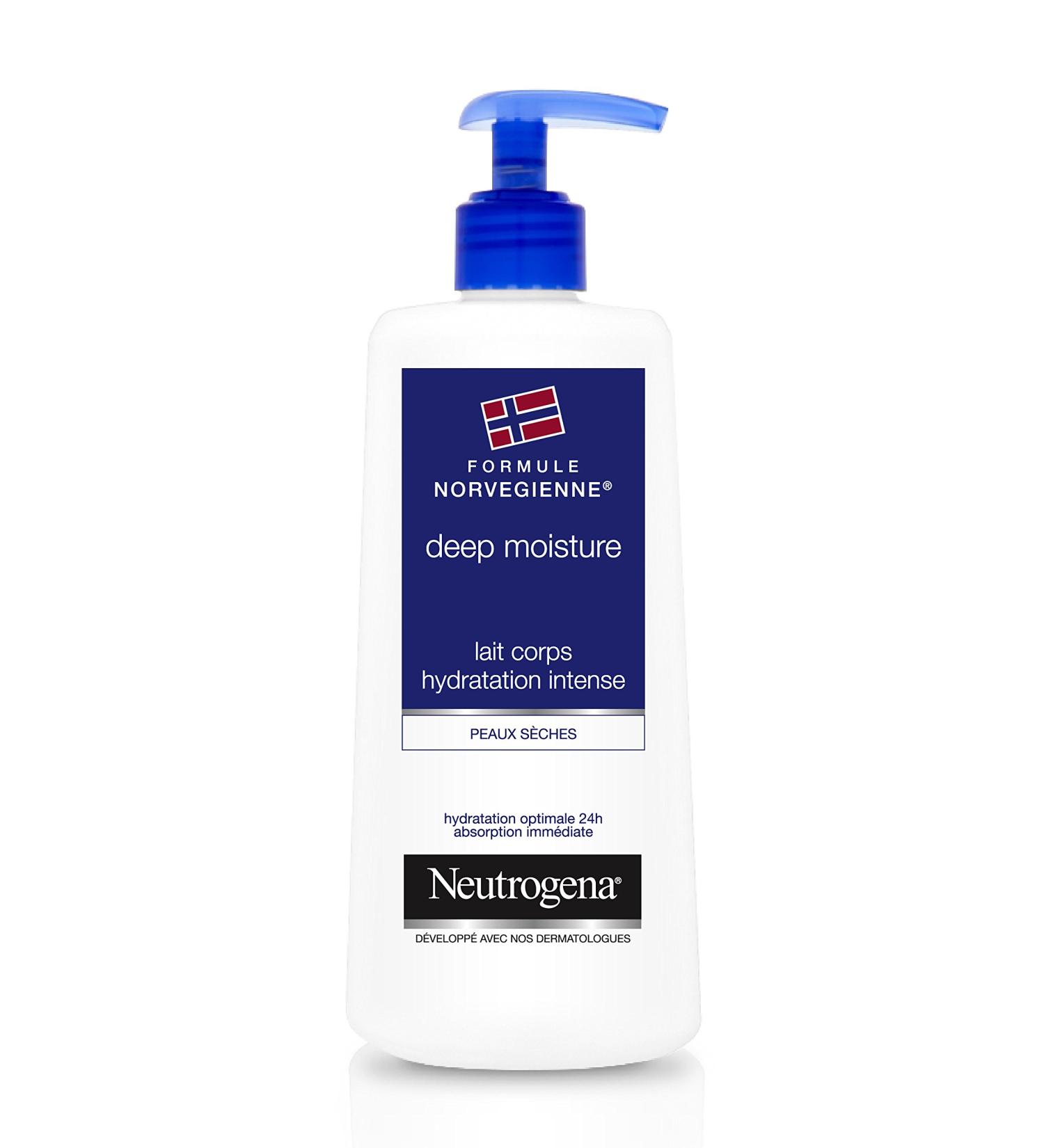 Neutrogena Deep Moisture Intense Hydration Body Lotion – Norwegian Formula for Hydrated and Supple Skin – 1 x 400 ml Pump Bottle