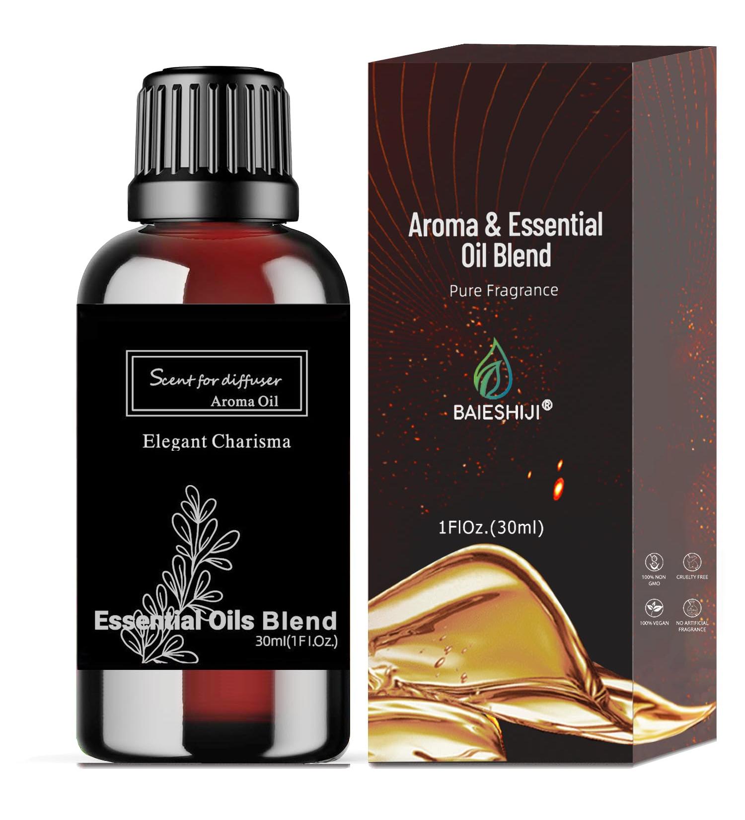 Elegant Charisma Essential Oil Inspired by Shangri-La Hotel for Diffusers, Pure Hotel Diffuser Oil, Cedarwood and Sandalwood, Home Luxury & Hotel Scent - 30ML - Buy Online on GoSupps.com