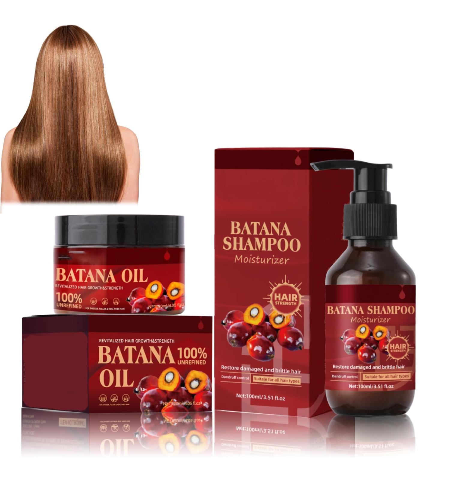 07 100ml Batana Ensemble Shampooing+120ml Batana Ensemble Apr s-shampoing Batana Oil Shampoo and Conditioner Set pour la Croissance des Cheveux Naturels et Biologiques  - Buy Online on GoSupps.com