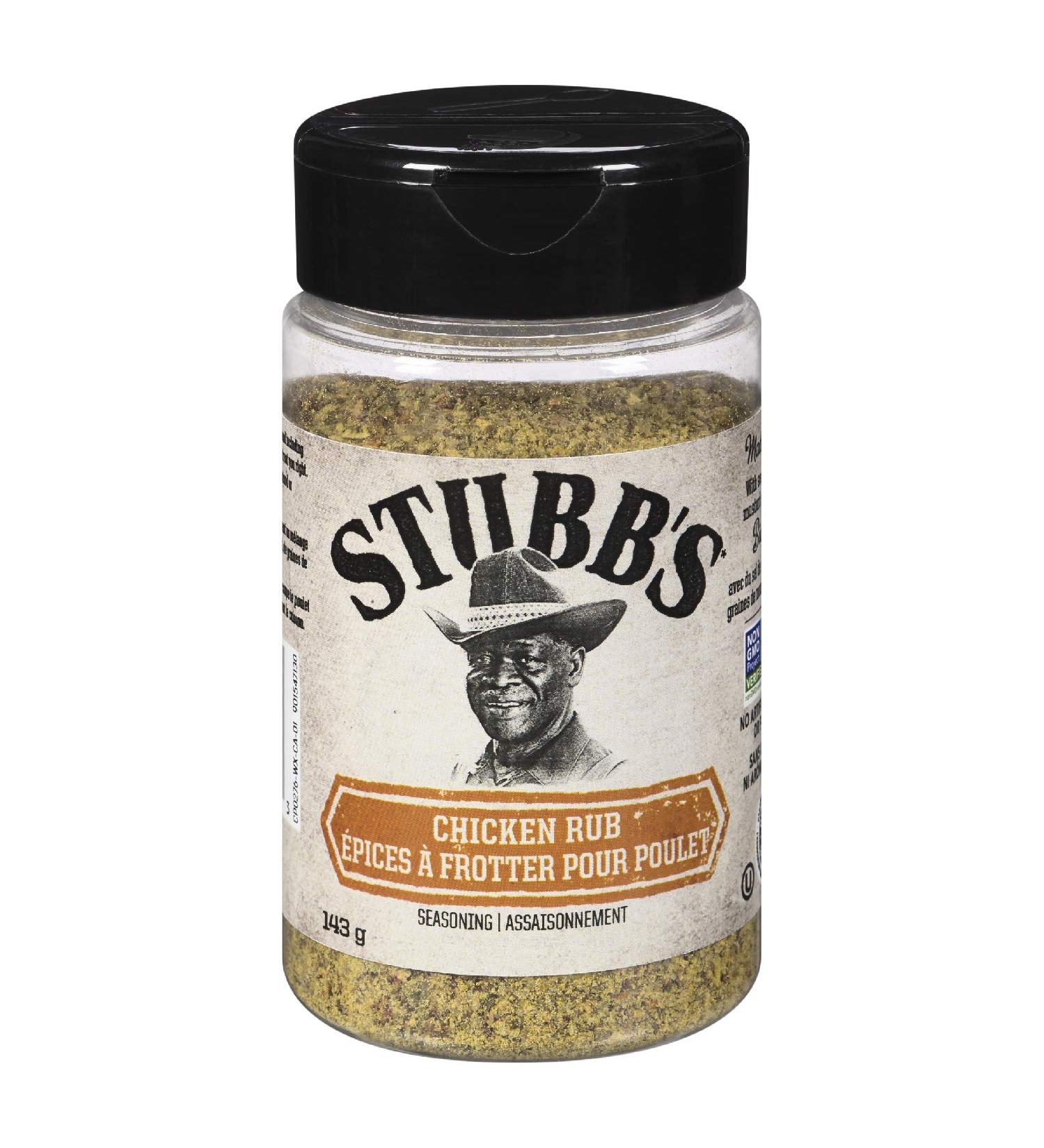 Stubb's Spice Rub Seasoning Chicken 143g Case Pack 6 Count
