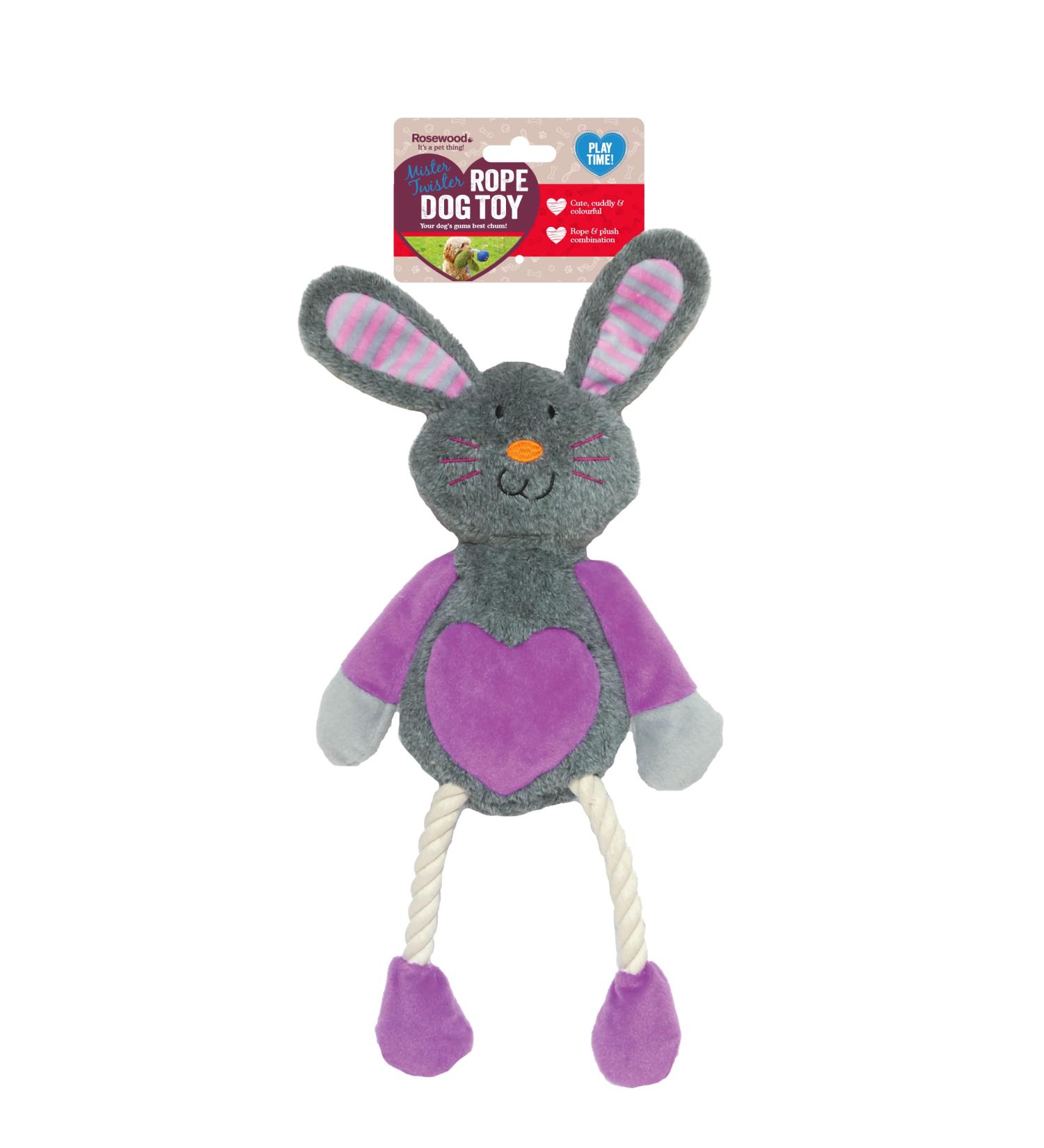 Rosewood Ruby Rabbit Dog Toy multi-colour 1 Count (Pack of 1) - Buy Online on GoSupps.com