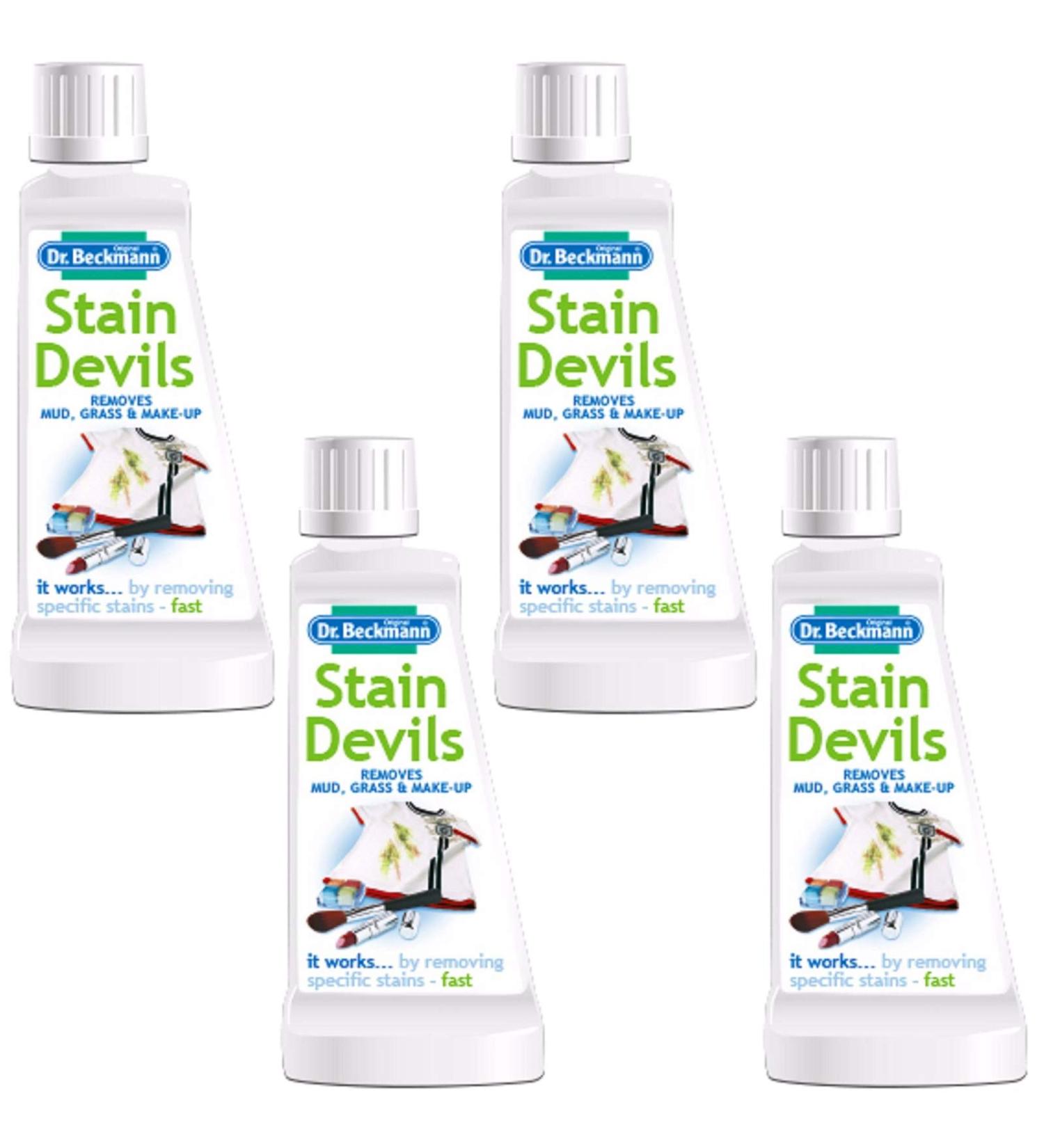 Dr Beckmann Stain Devils Mud Grass & Make Up Remover (4 x 50ml)