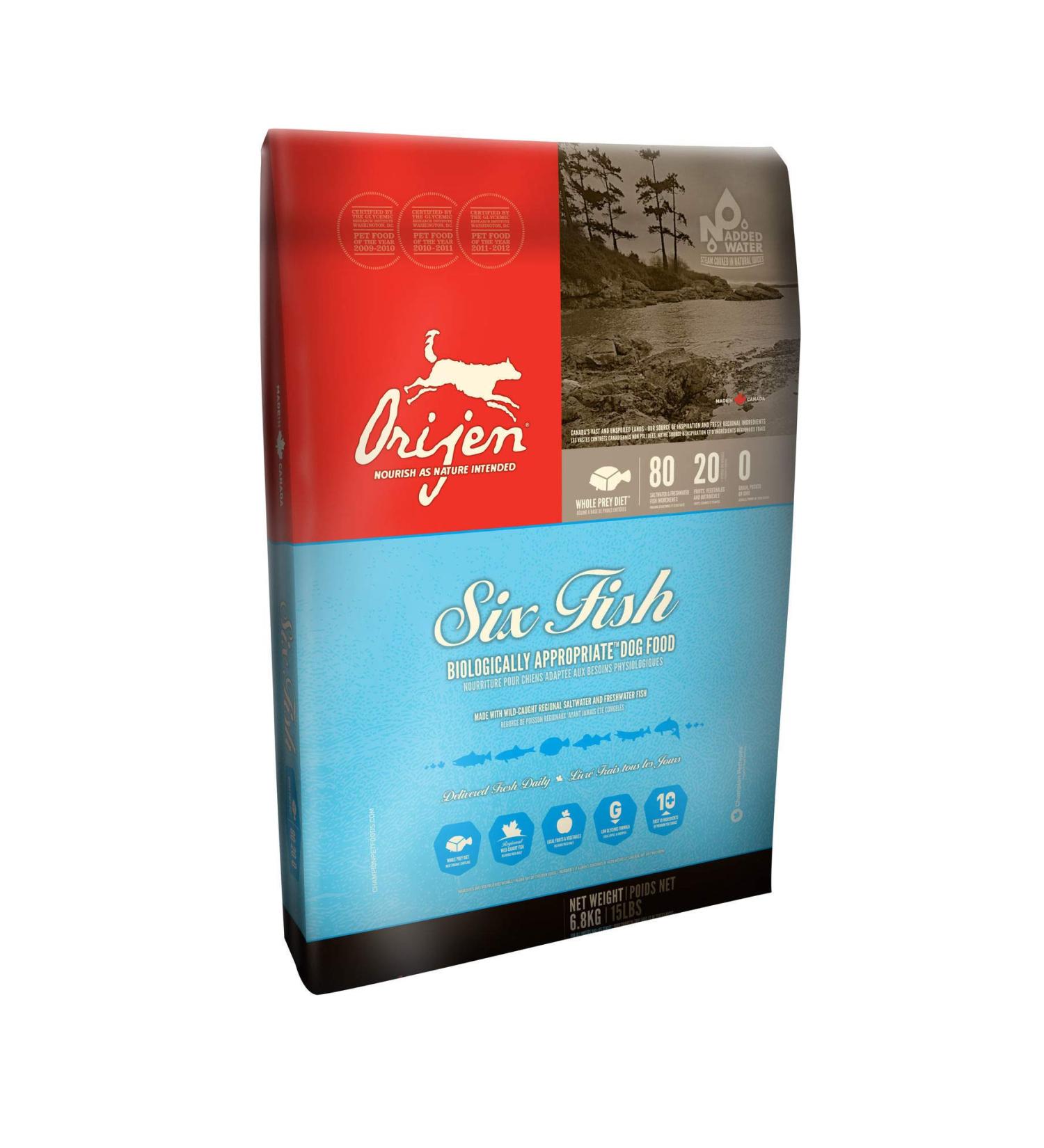 Orijen Six Fish 11.4 kg (Pack of 1) Adult Fish