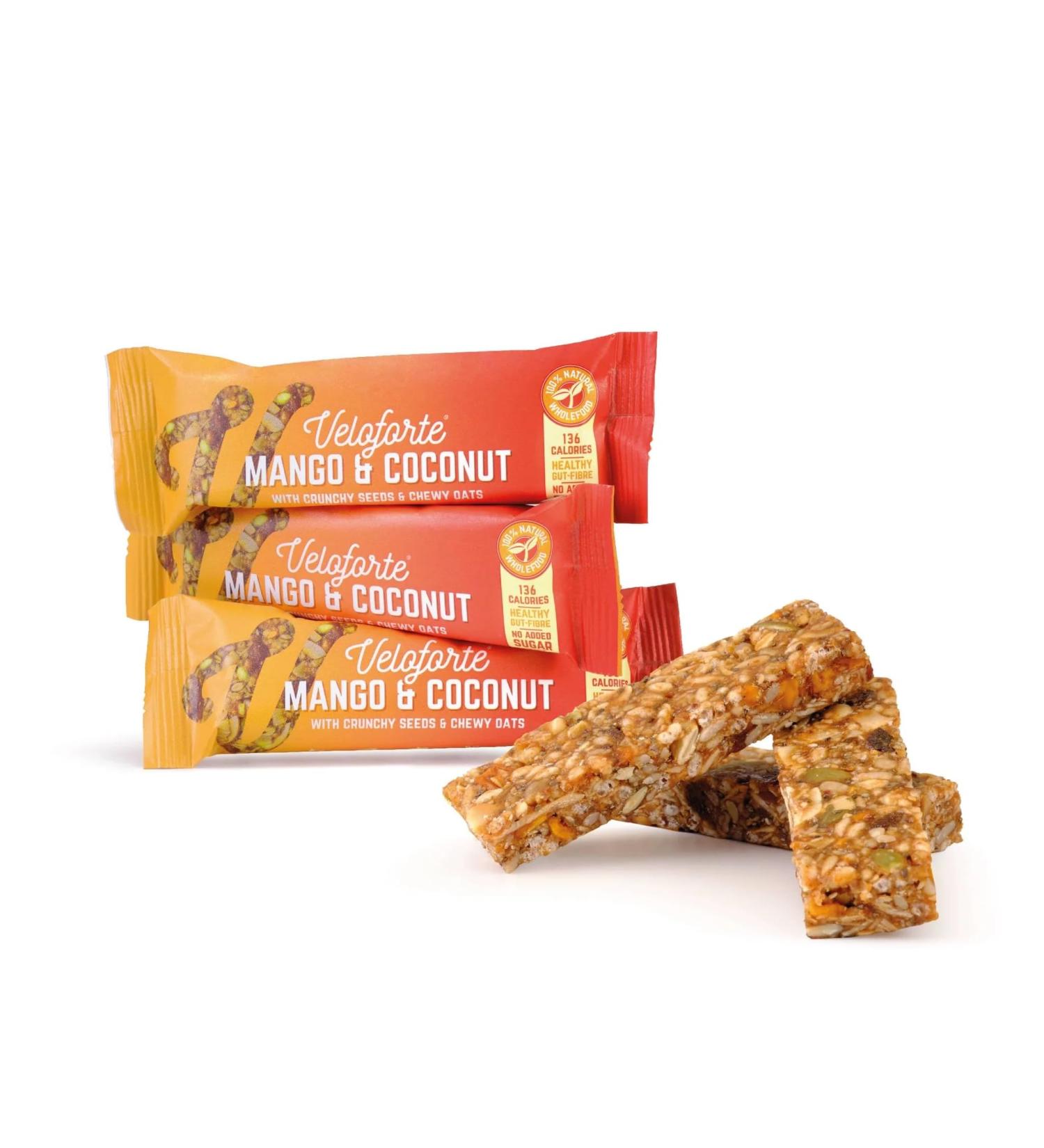 Veloforte Mango & Coconut Wellness Bar Pack (12) - Buy Online on GoSupps.com