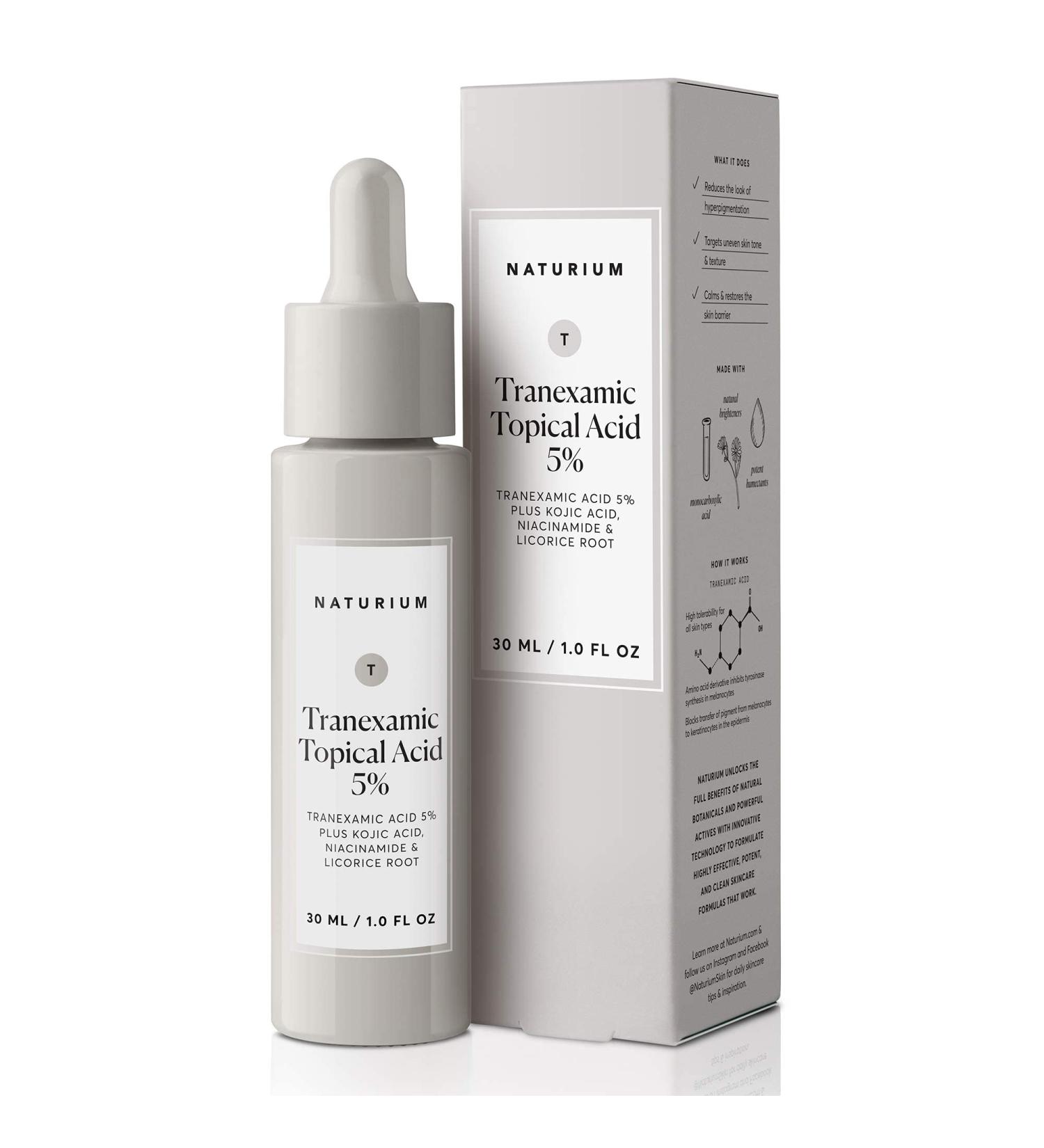 Naturium Tranexamic Acid 5% Skin Discoloration Treatment with Kojic Acid, Niacinamide & Licorice Root - 1 oz - Buy Online on GoSupps.com