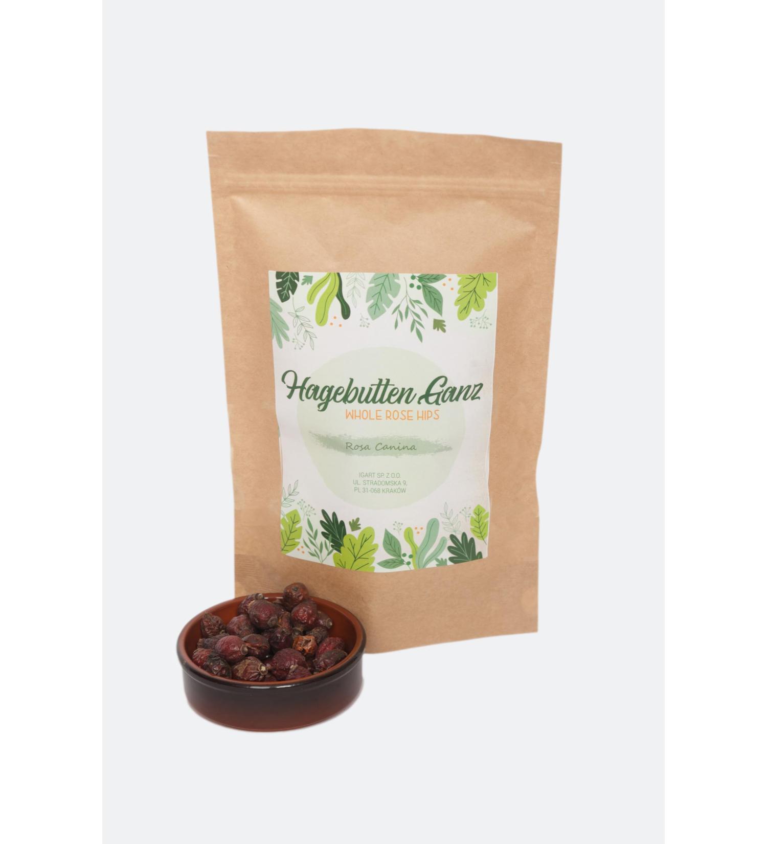  IGART Whole Rosehip 500g | Rosae Pseudo - Fructus | 100% Natural Rosehip | Rejuvenating Effect | Source of Vitamin C - Buy Online on GoSupps.com