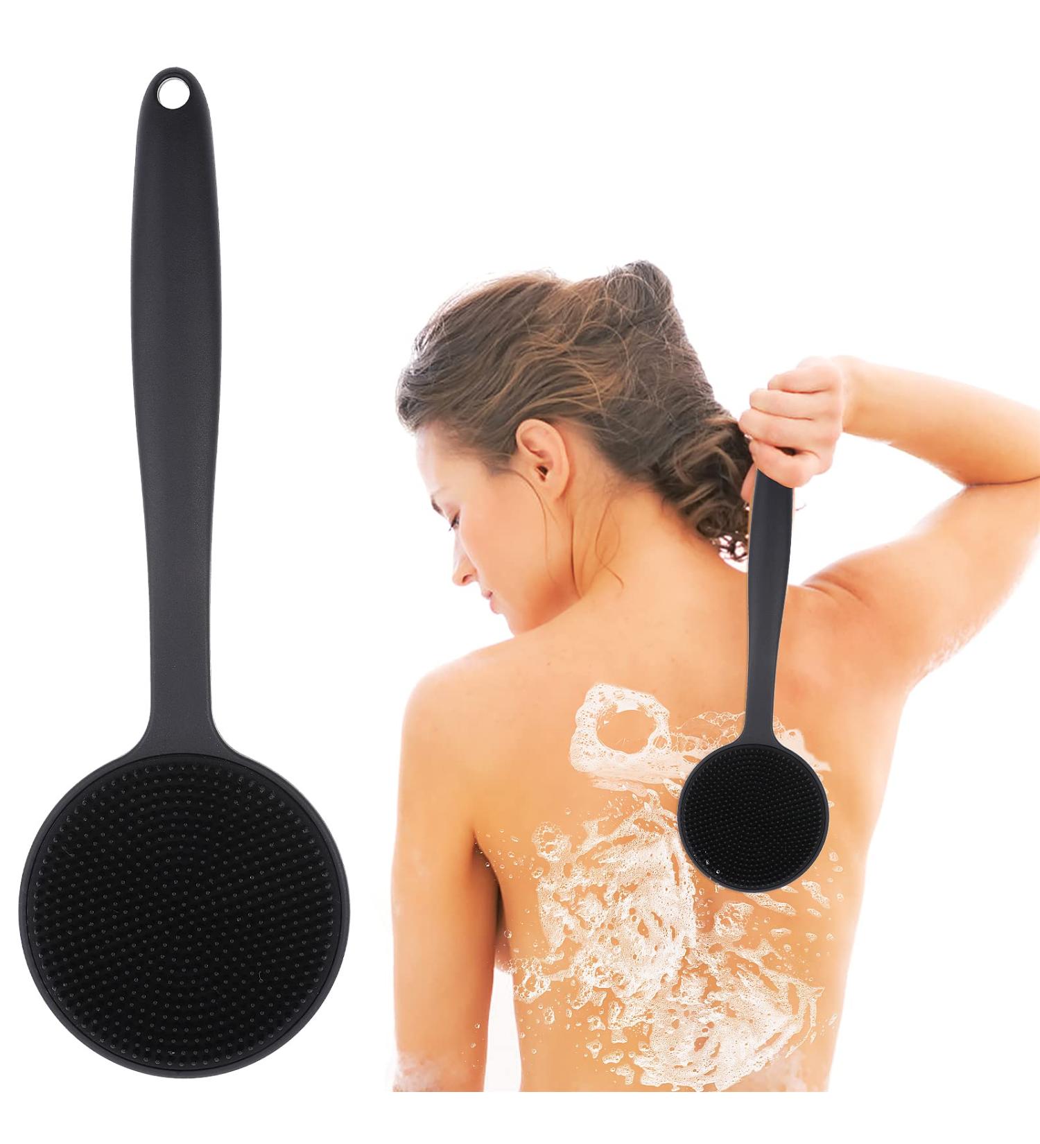 WLLHYF Silicone Back Scrubber - Long Handle Bath & Shower Brush for Effective Cleaning | International Shipping Available - Buy Online on GoSupps.com