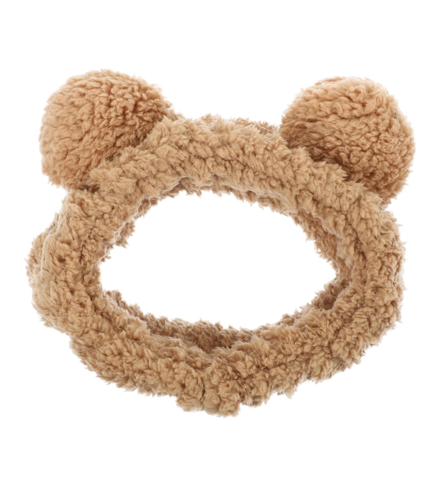 NUSITOU Bear Face Wash Headband Cartoon Wash Face Headband Wash Face Bear Hairband Bear Ears Hairband Cartoon Makeup Bear Headband Cartoon Wash Face Hairband Plush Hairband Plush Headband - Buy Online on GoSupps.com