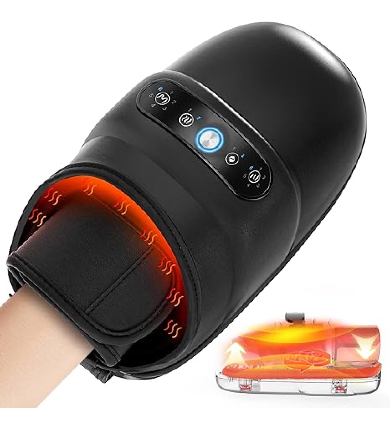 Hand Massager with Auto-Roller Massage, Cordless Hand Massager with Heat and Compression, Hand Massager for Arthritis and Carpal Tunnel with 6 Modes & 6 Intensities, Support Using While Charging - Buy Online on GoSupps.com