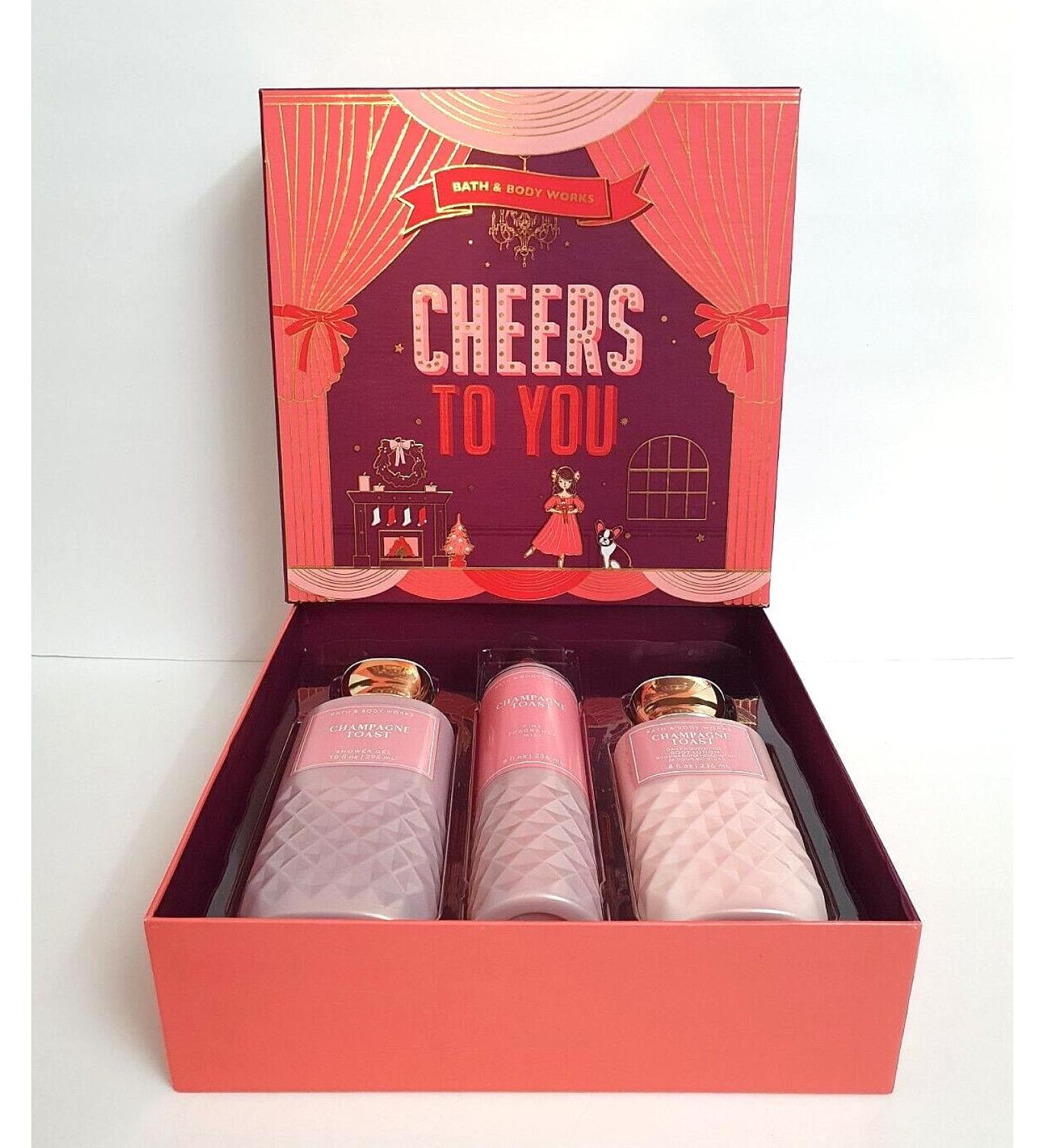 Champagne Toast Daily Trio | Shower Gel Fragrance Mist & Body Lotion | Bath & Body Works Gift Box - Buy Online on GoSupps.com