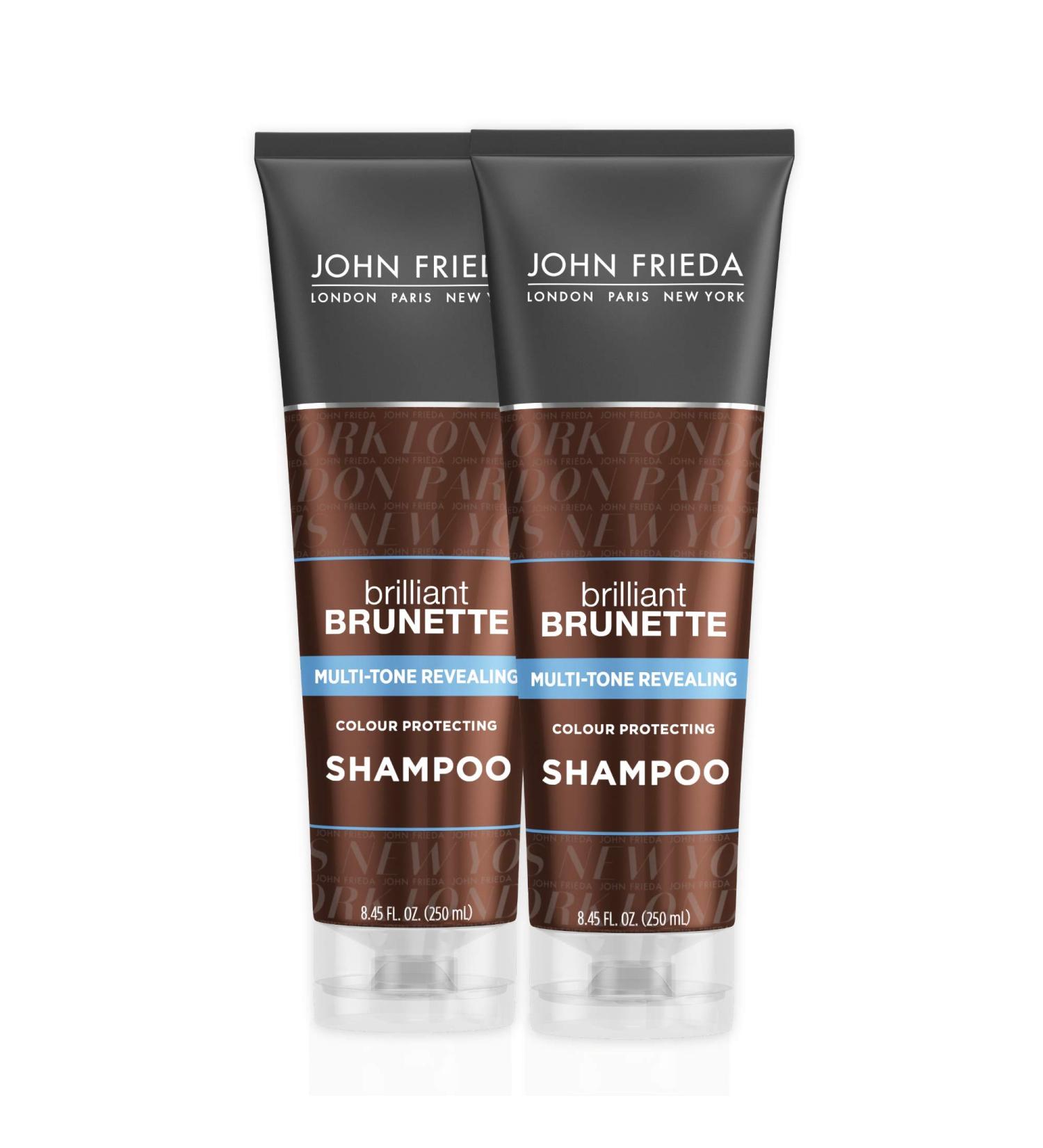 John Frieda Brilliant Brunette Multi-Tone Revealing Daily Shampoo 8.45 Fluid Ounce (Pack of 2)