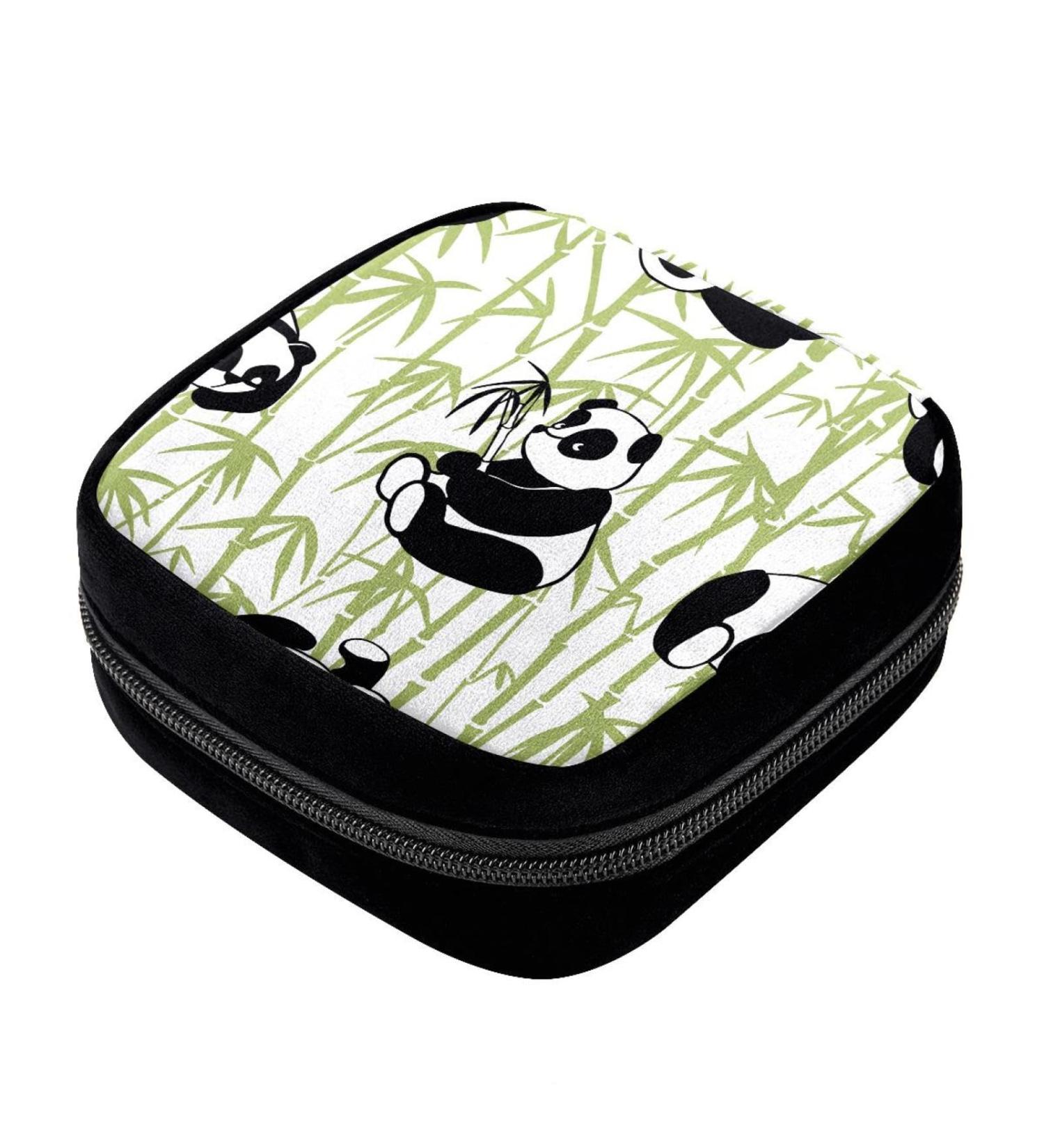 GIAPB Period Bag Sanitary Napkin Storage Bag Pad Holder for Period Makeup Pouch Cartoon Animal Panda Color4597 - Buy Online on GoSupps.com