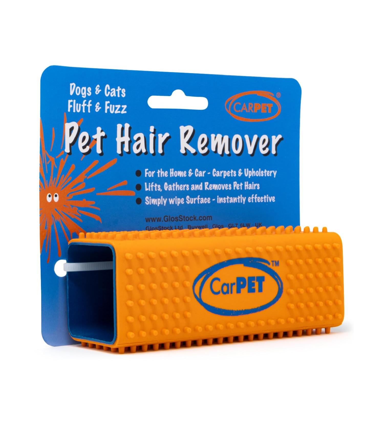 CarPET Pet Hair Remover for Home & Car Interior - Lifts & Removes Pet Hair Instantly - Works on All Animals - Orange - Buy Online on GoSupps.com