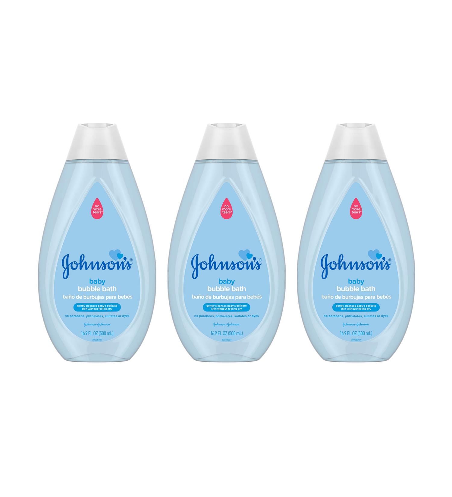 Johnson's Baby Bubble Bath 16.9 fl. oz (Pack of 3) | Paraben-Free & Pediatrician-Tested - Buy Online on GoSupps.com
