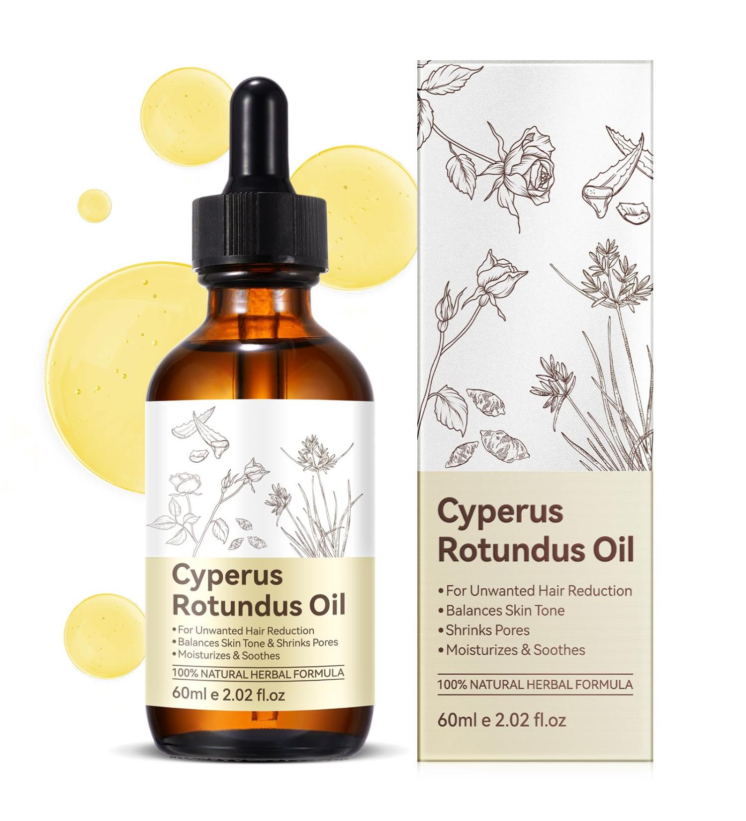 CFXYHNOX Cyperus Rotundus Oil for Hair Removal 100% Pure Natural Oil for Skin & Hair Care Supports Skin Moisture Suitable for All Skin Types 1Pack - Buy Online on GoSupps.com