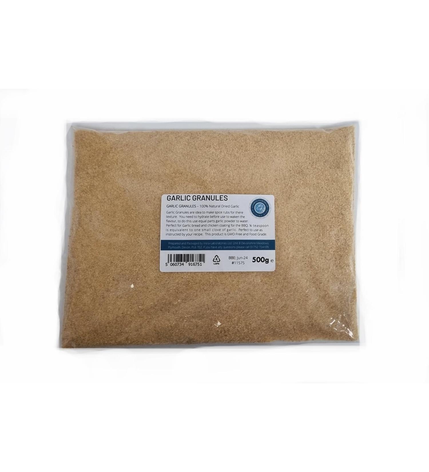Garlic Granules 500g - Premium Food Grade Ingredients for Cooking - Buy Online on GoSupps.com