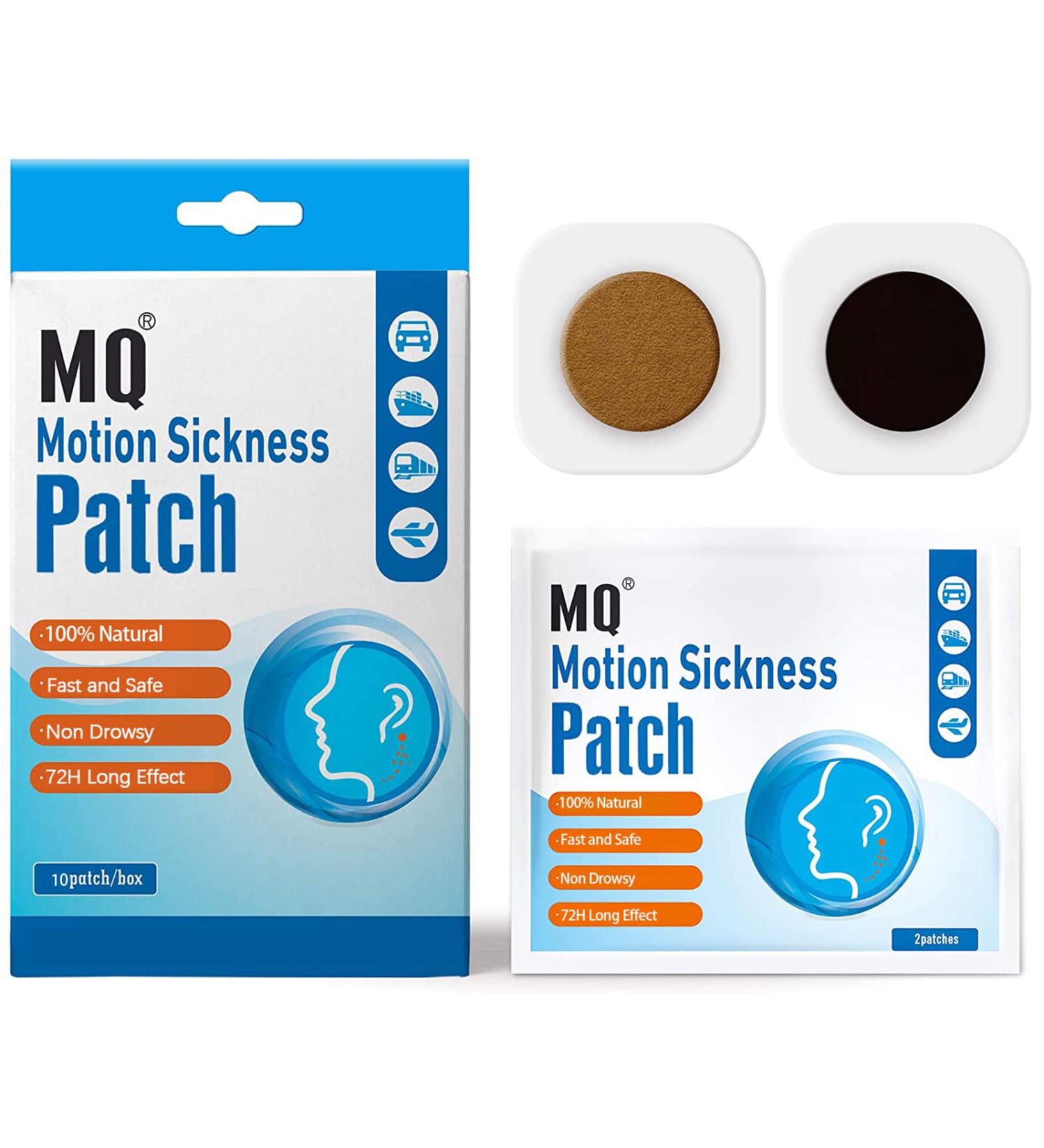 MQ Motion Sickness Patch 10 Count - Fast-Acting Relief - Pack of 1 - Buy Online on GoSupps.com