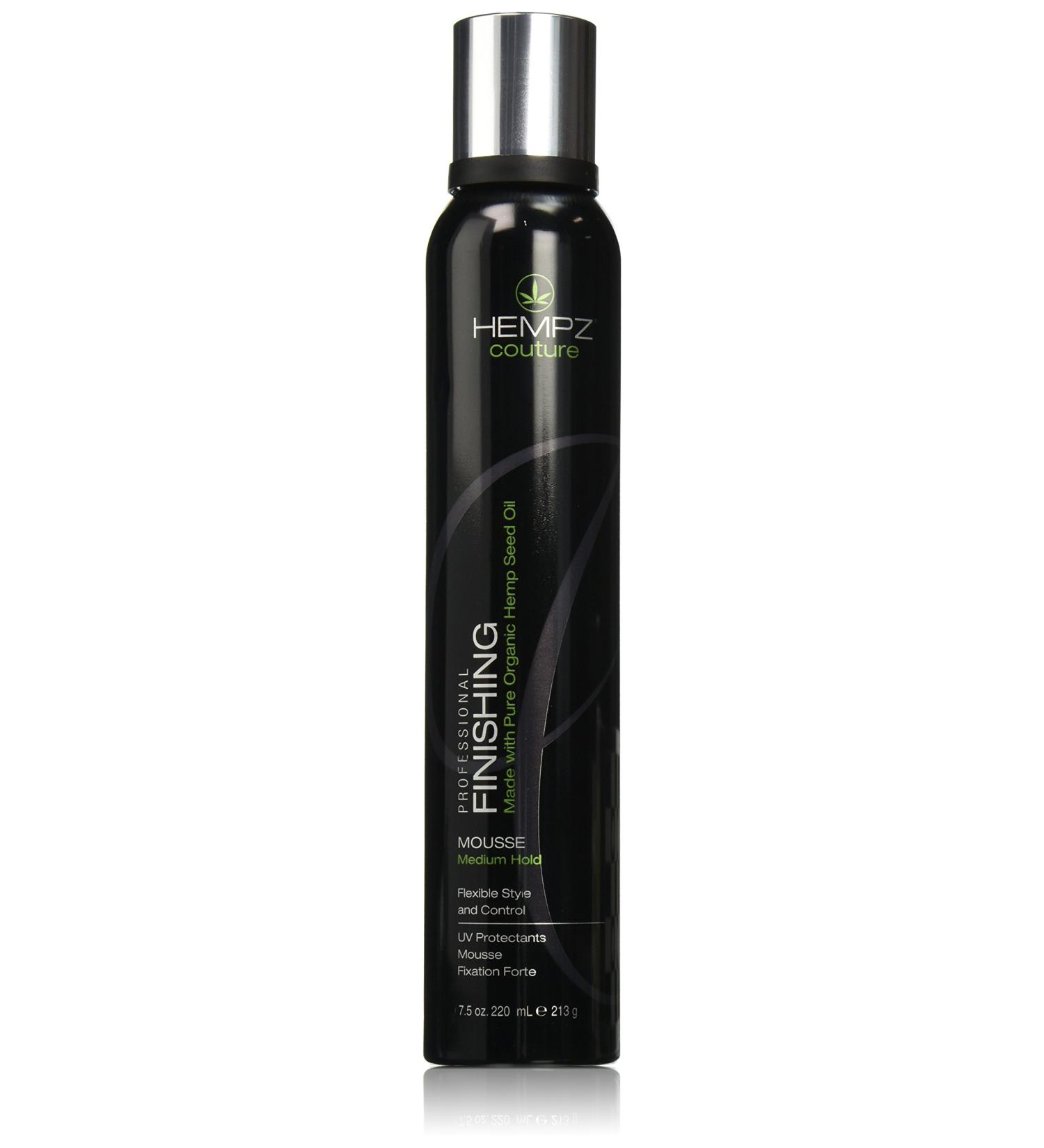 Hempz Finishing Mousse - Medium Hold 7.5 oz | Best Hair Styling Mousse for All Hair Types - International Shipping Available - Buy Online on GoSupps.com