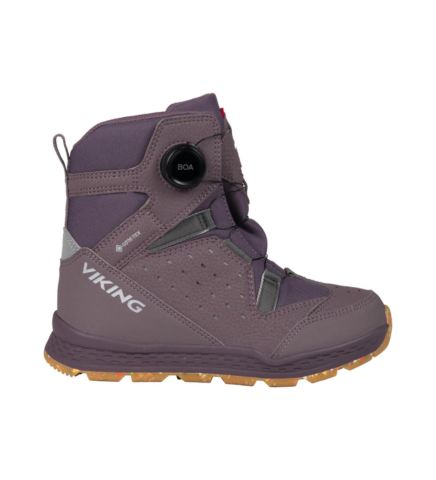 Viking Unisex Kids p o Hi g h 2 GTX Boa R Warm Ankle Boot - 36 EU Wide Plum | International Shipping Available - Buy Online on GoSupps.com