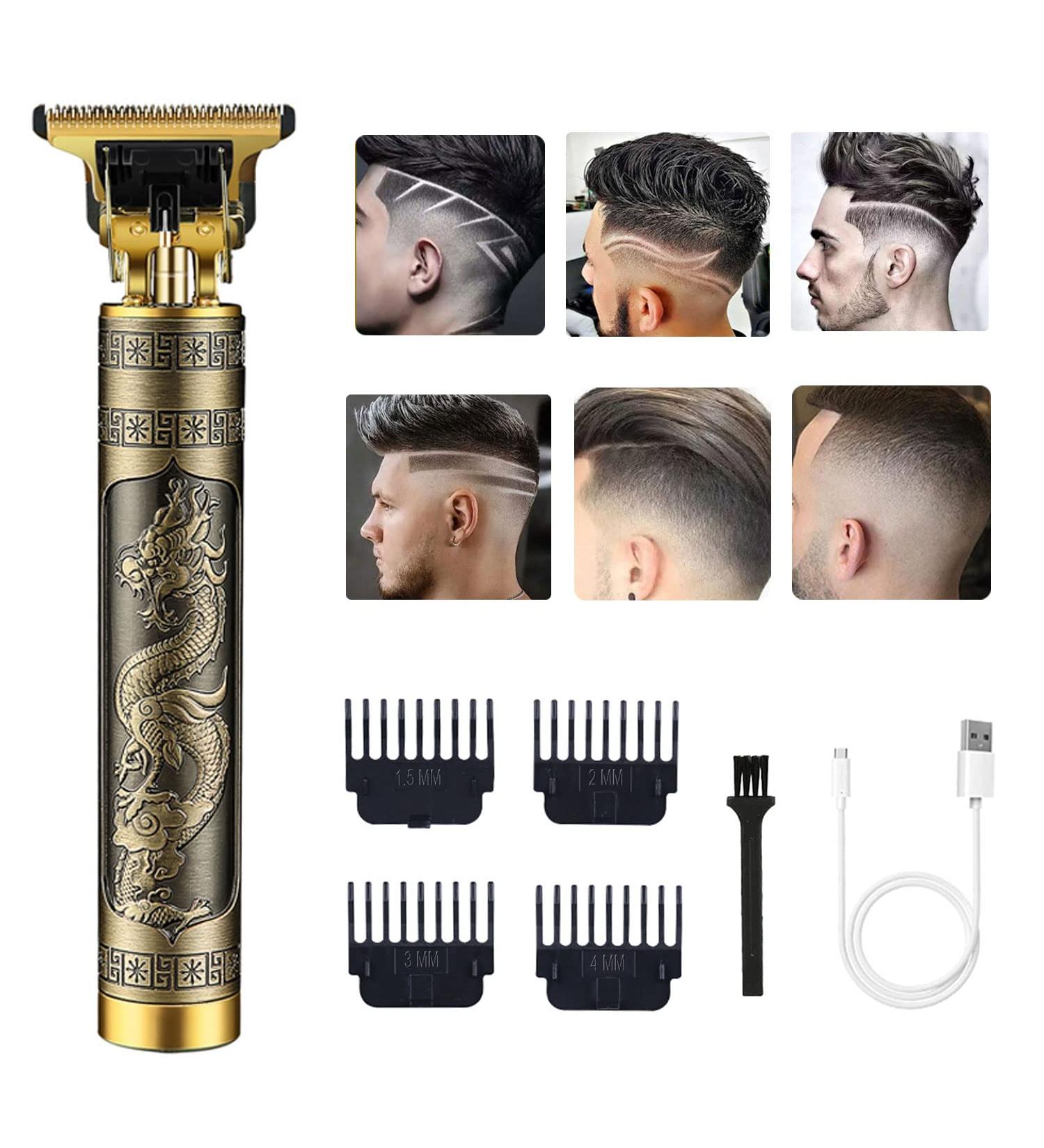 Hair Clippers Beard Trimmer for Men Cordless Rechargeable Hair Trimmer Blade Liners Edgers Shaver Bald Zero Gap Body Grooming Kit Gold - Buy Online on GoSupps.com