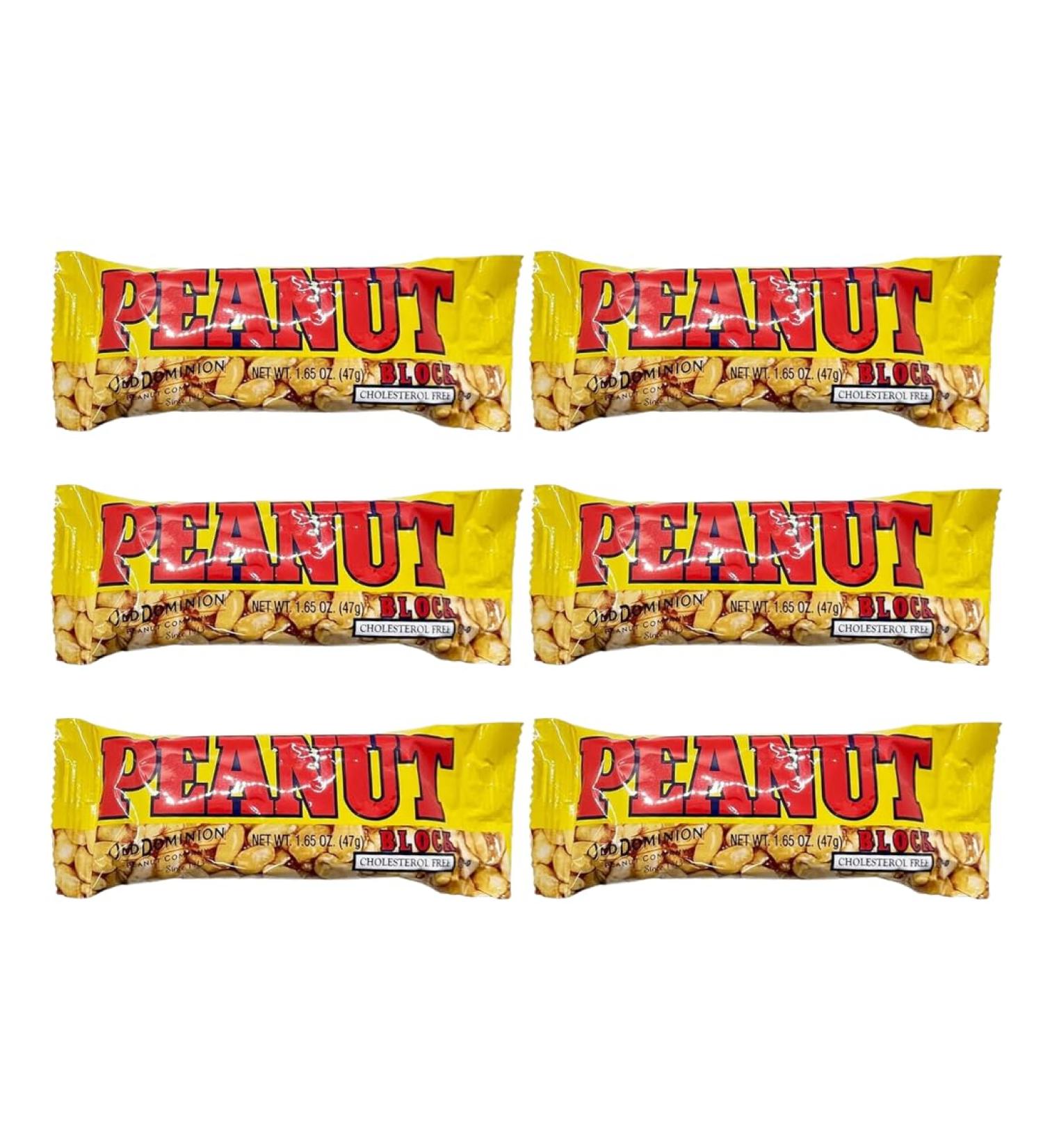 Old Dominion Peanut Bars - High-Protein Snack - Pack of 6 | 8g Protein Each - Lyza's Sweets & Treats - Buy Online on GoSupps.com