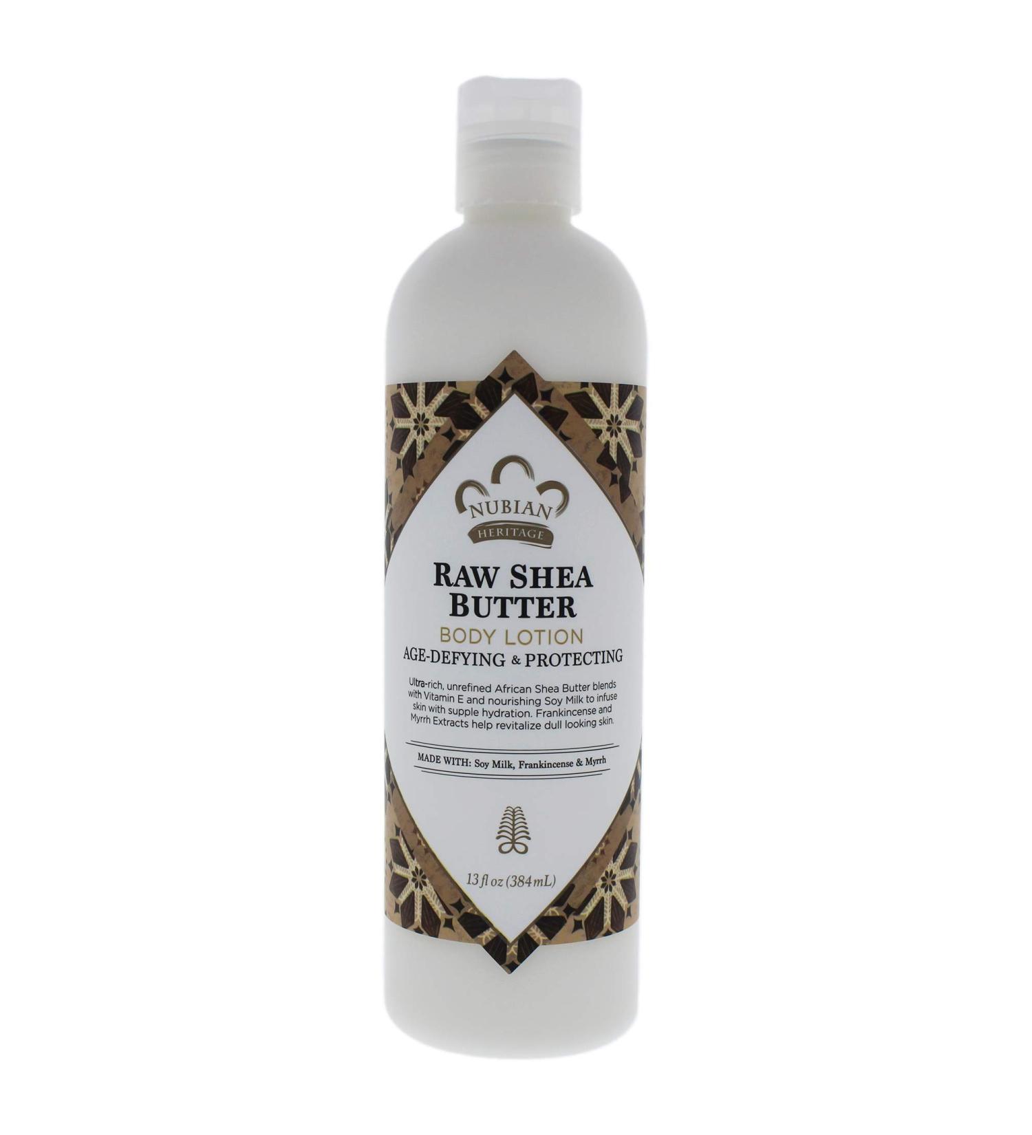 Nubian Heritage Raw Shea & Myrrh Lotion - 13 oz | Best Moisturizer for Skin | International Shipping - Buy Online on GoSupps.com