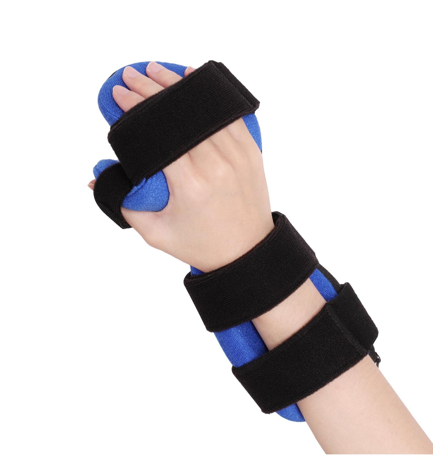 Resting Hand Splint Right & Left - Night Support for Carpal Tunnel Finger Contractures & Arthritis Recovery - Buy Online on GoSupps.com