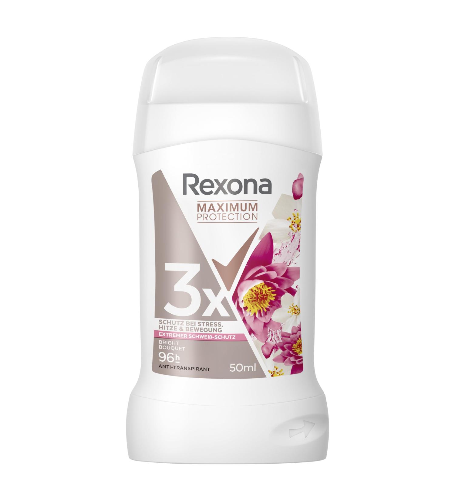 Rexona Maximum Protection Bright Bouquet Antiperspirant Deodorant Stick 50 ml - Buy Online on GoSupps.com